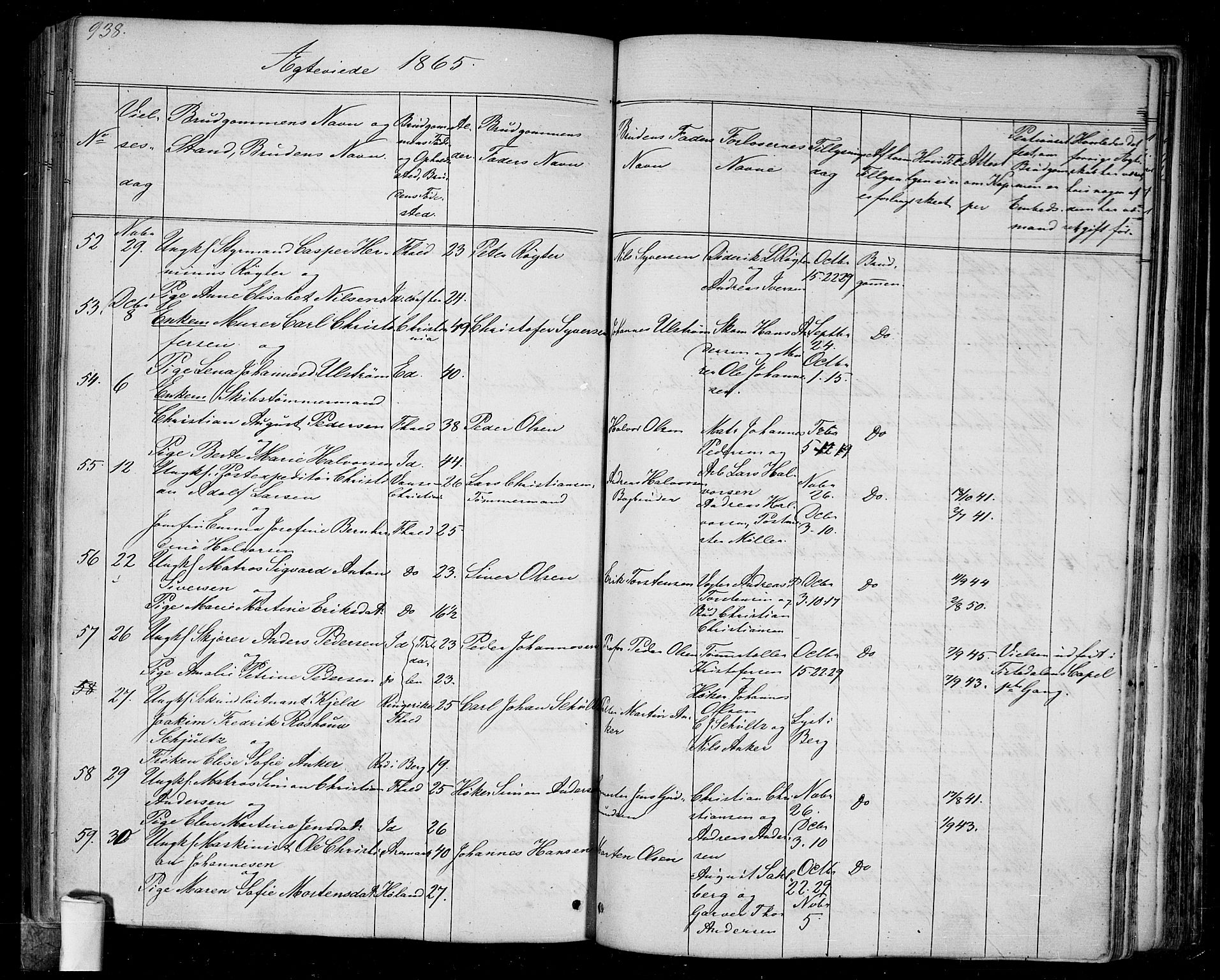 Halden prestekontor Kirkebøker, SAO/A-10909/G/Ga/L0005b: Parish register (copy) no. 5B, 1864-1868, p. 938
