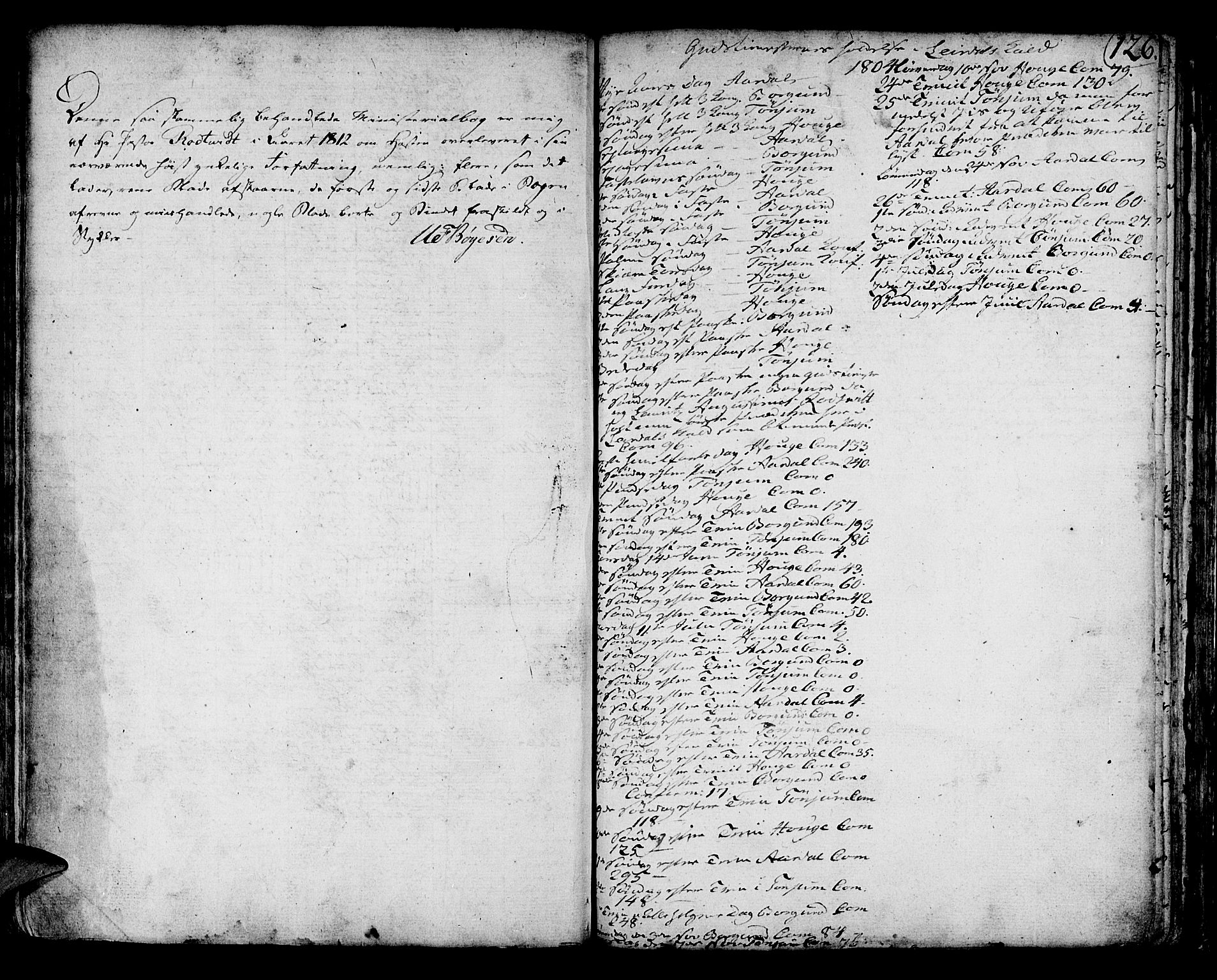 Lærdal sokneprestembete, SAB/A-81201: Parish register (official) no. A 3, 1783-1804, p. 126