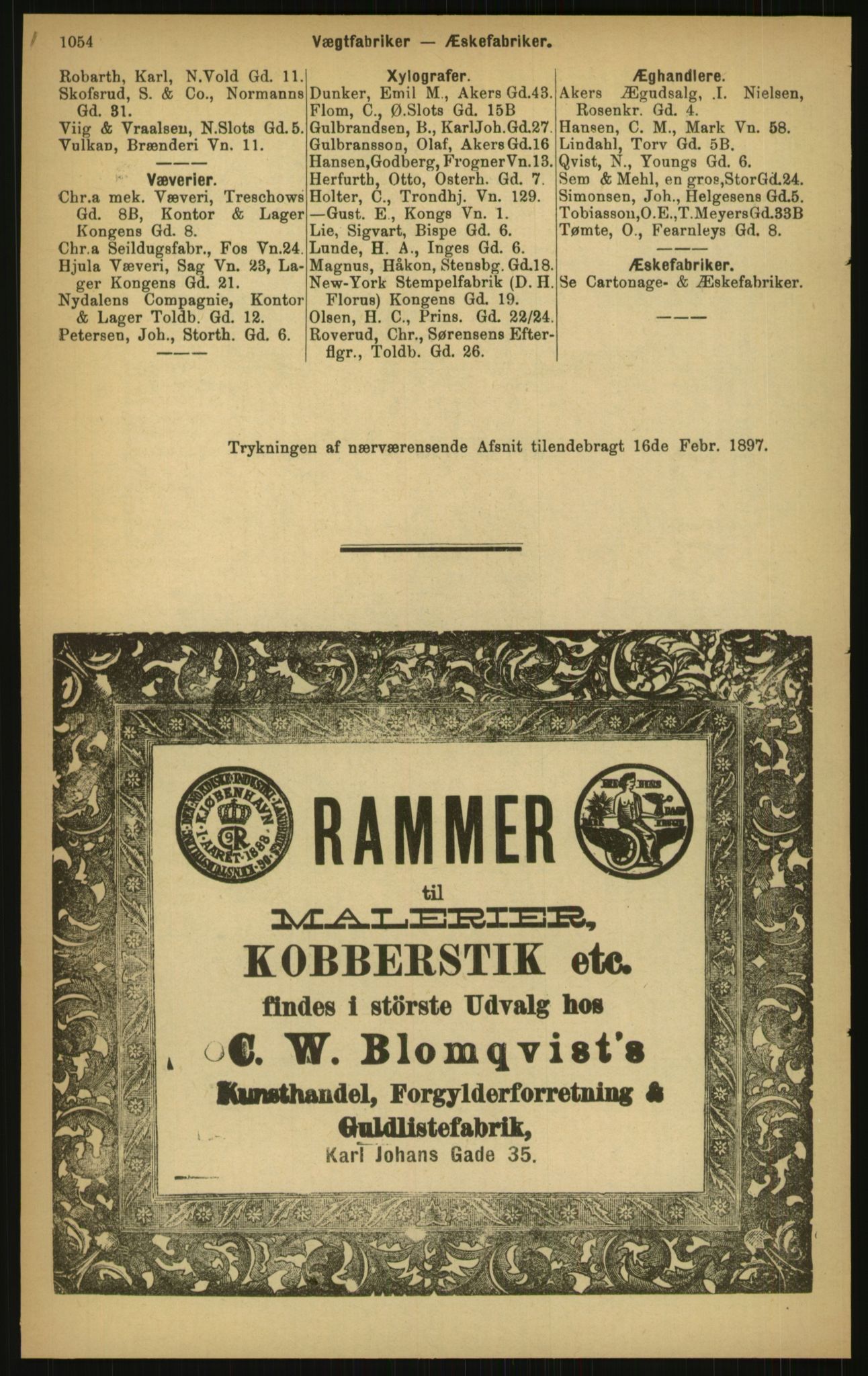 Kristiania/Oslo adressebok, PUBL/-, 1897, p. 1054