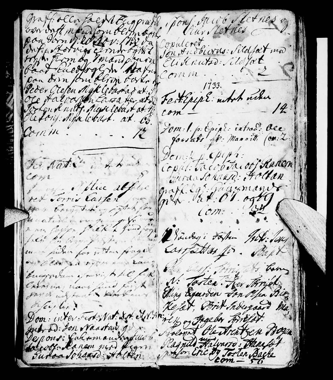 Ministerialprotokoller, klokkerbøker og fødselsregistre - Møre og Romsdal, SAT/A-1454/584/L0964: Parish register (official) no. 584A04, 1732-1754