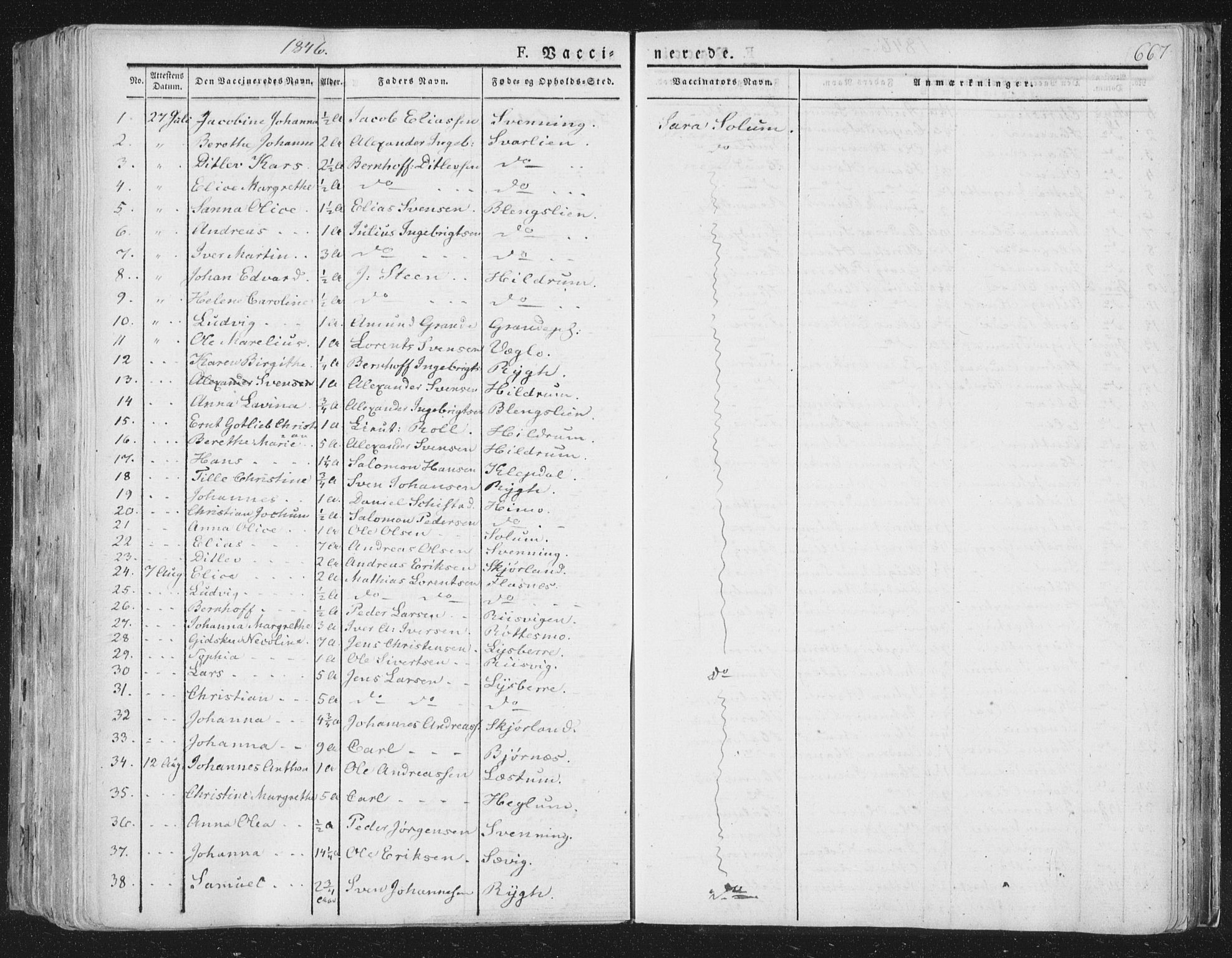 Ministerialprotokoller, klokkerbøker og fødselsregistre - Nord-Trøndelag, SAT/A-1458/764/L0552: Parish register (official) no. 764A07b, 1824-1865, p. 667