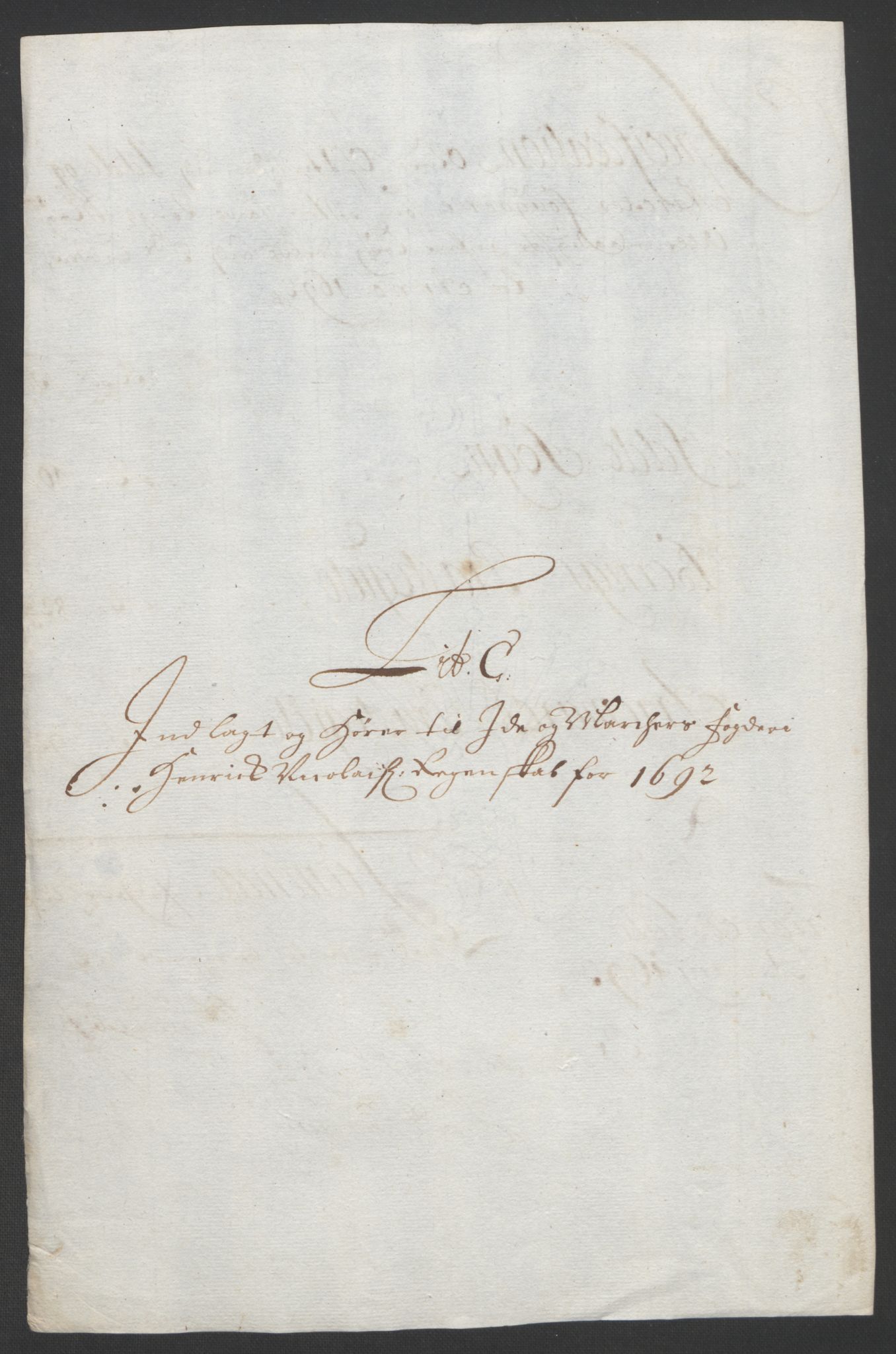 Rentekammeret inntil 1814, Reviderte regnskaper, Fogderegnskap, RA/EA-4092/R01/L0011: Fogderegnskap Idd og Marker, 1692-1693, p. 53
