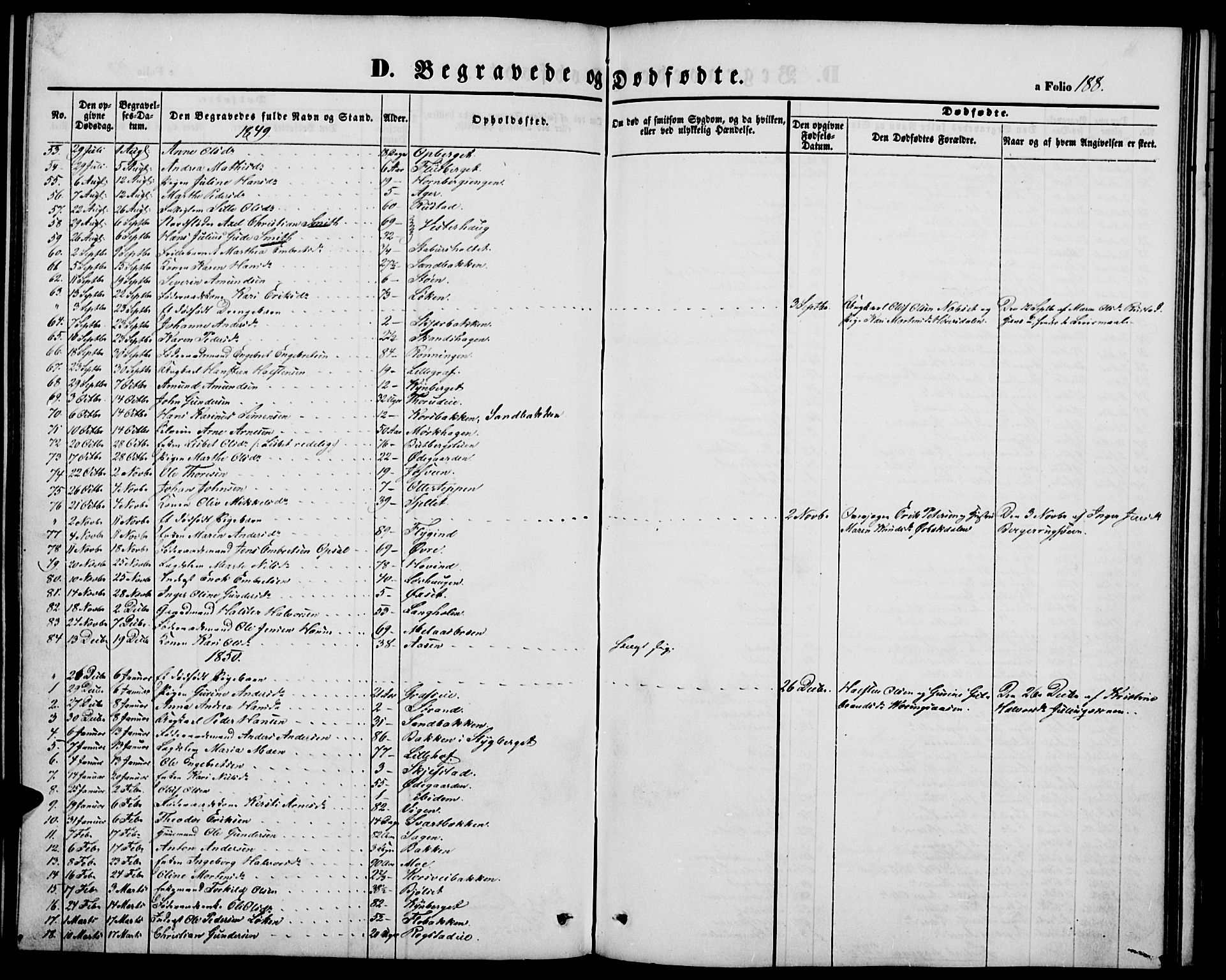 Elverum prestekontor, AV/SAH-PREST-044/H/Ha/Hab/L0002: Parish register (copy) no. 2, 1845-1855, p. 188