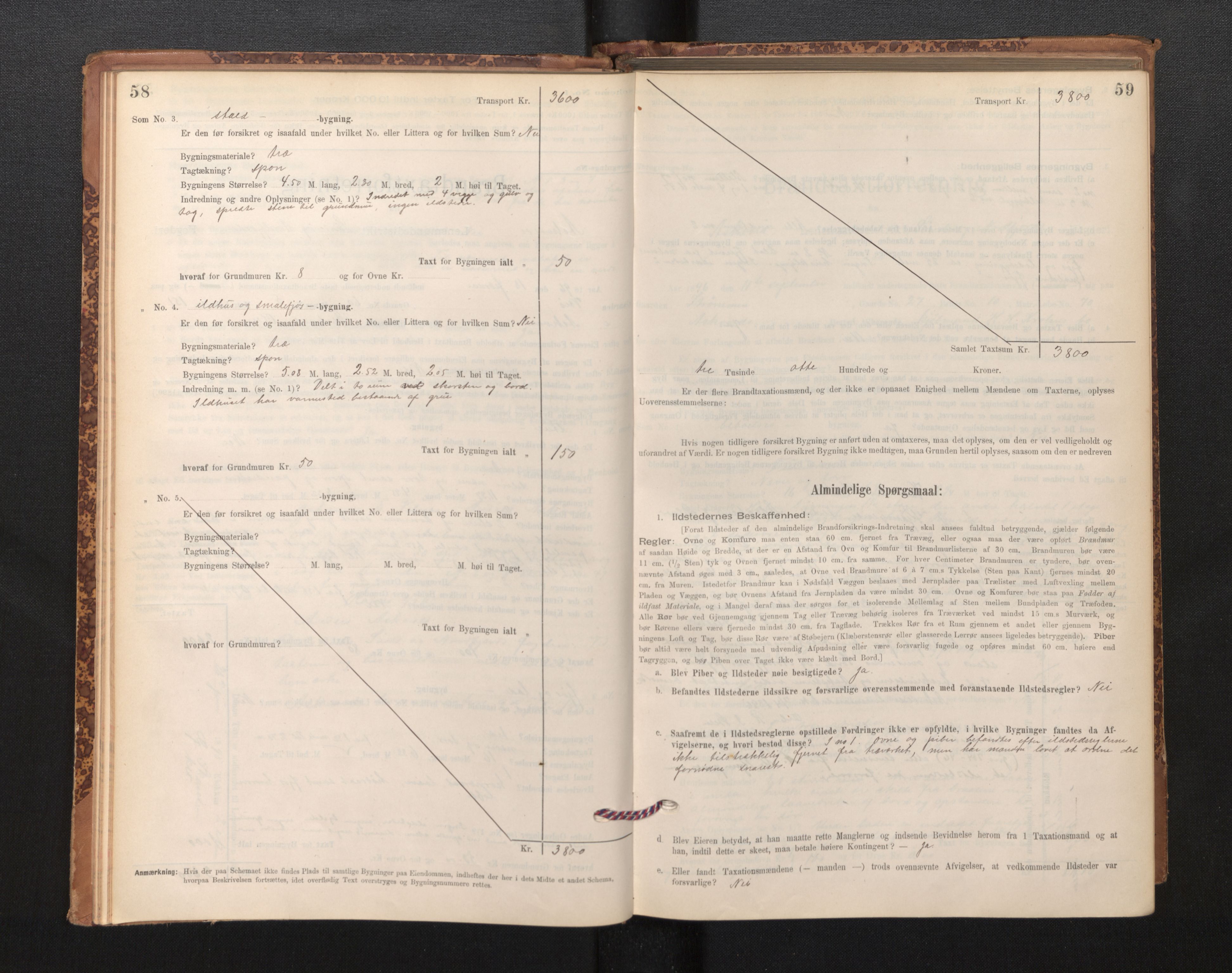 Lensmannen i Askvoll, SAB/A-26301/0012/L0004: Branntakstprotokoll, skjematakst og liste over branntakstmenn, 1895-1932, p. 58-59