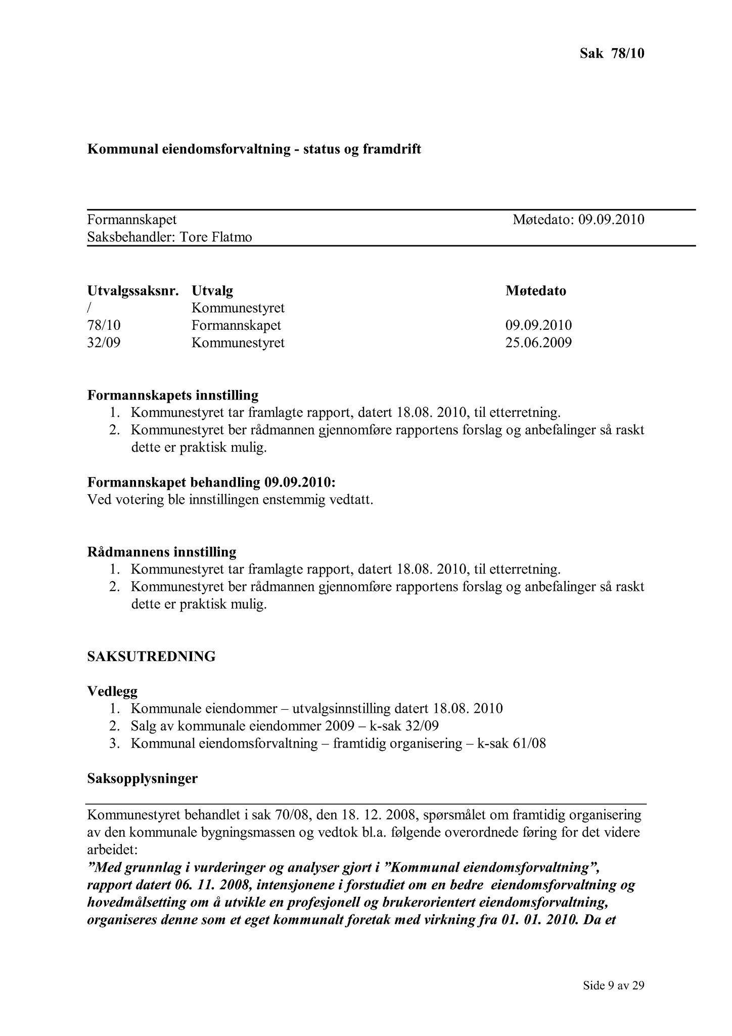 Klæbu Kommune, TRKO/KK/02-FS/L003: Formannsskapet - Møtedokumenter, 2010, p. 1665