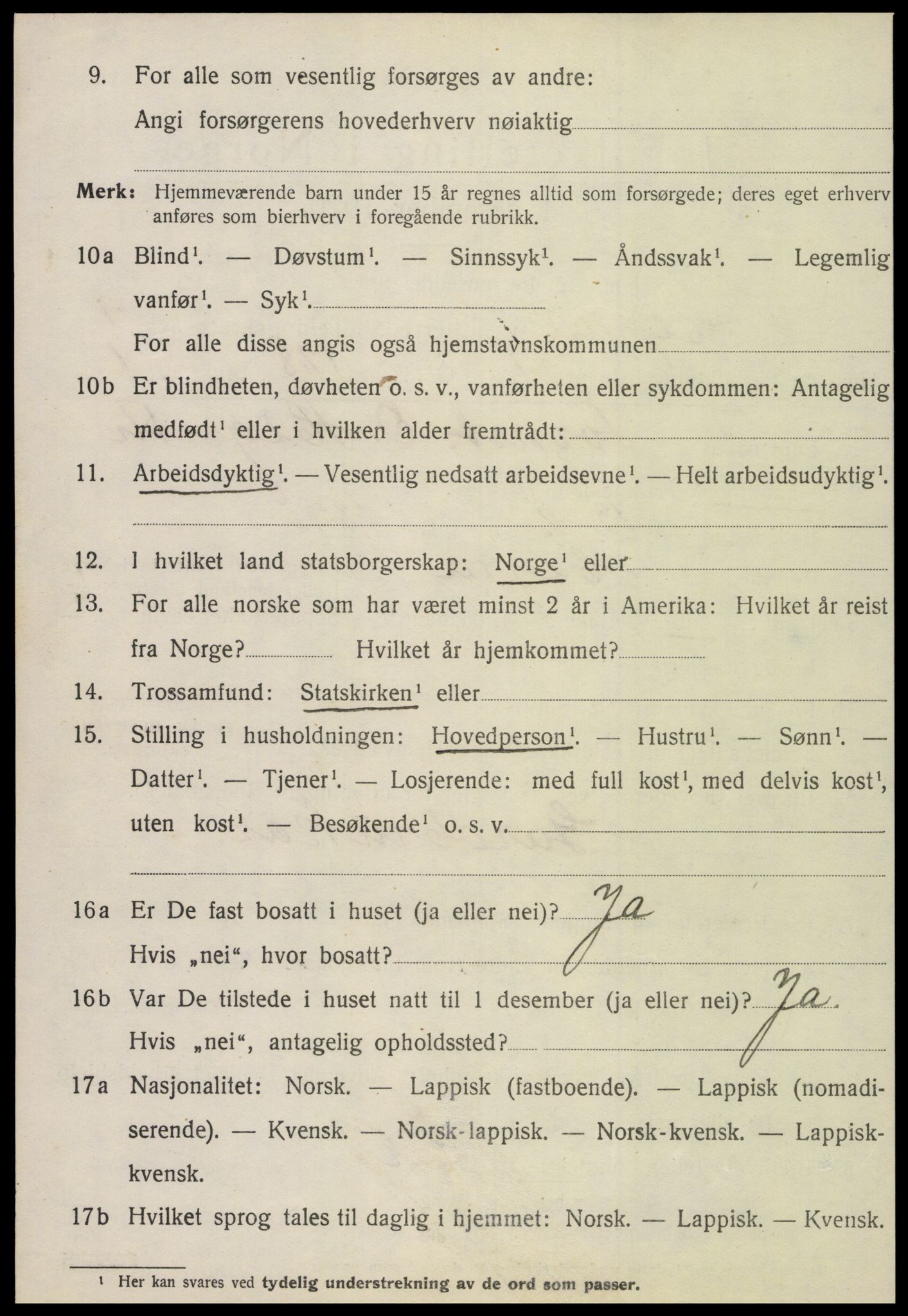 SAT, 1920 census for Hegra, 1920, p. 5977