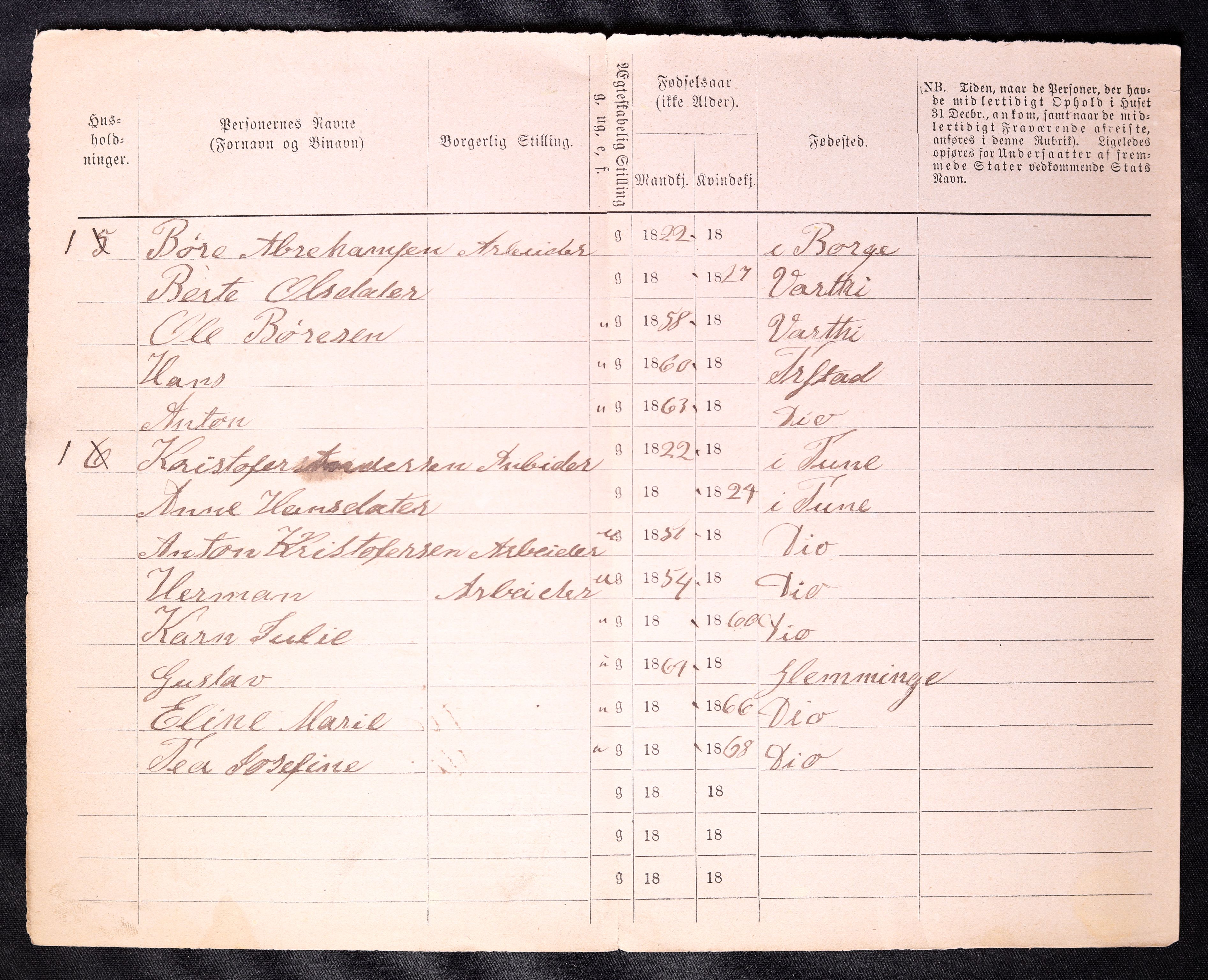 RA, 1870 census for 0103 Fredrikstad, 1870, p. 26
