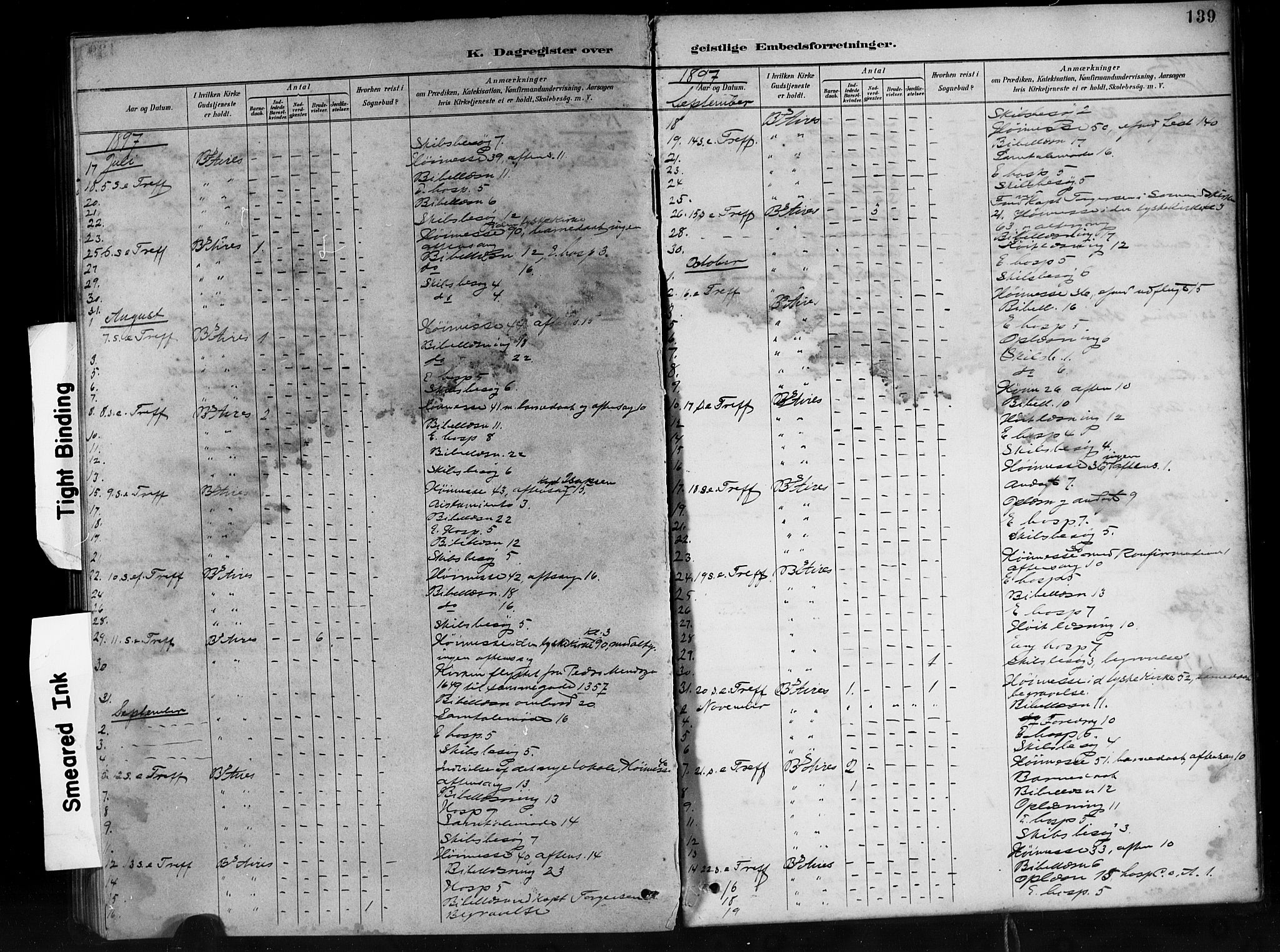 Den norske sjømannsmisjon i utlandet/Syd-Amerika (Buenos Aires m.fl.), SAB/SAB/PA-0118/H/Ha/L0001: Parish register (official) no. A 1, 1888-1898, p. 139