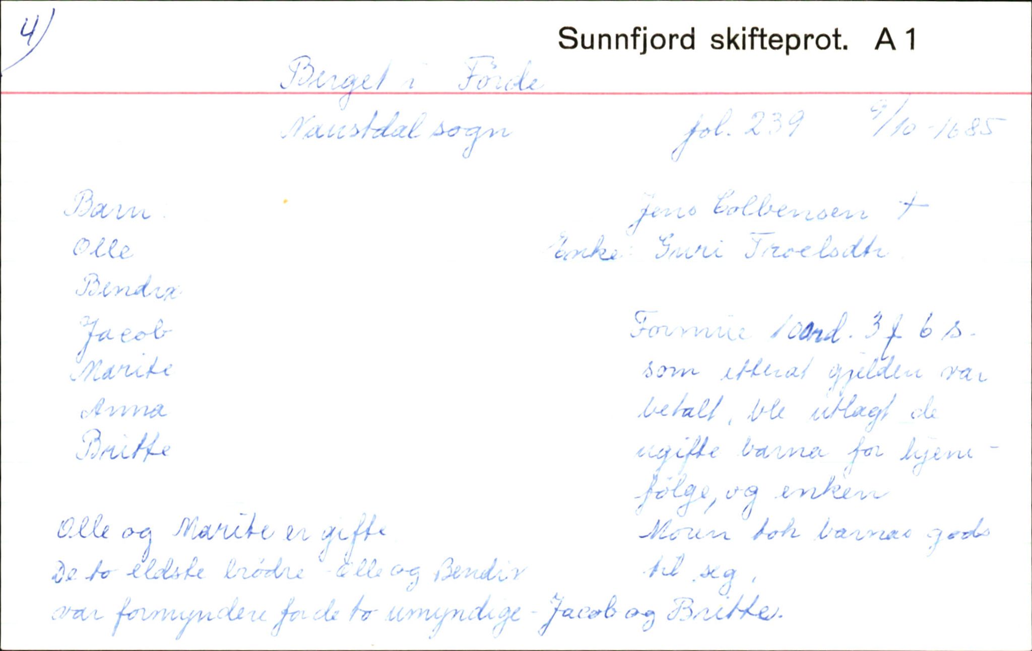 Skiftekort ved Statsarkivet i Bergen, SAB/SKIFTEKORT/003/L0001: Skifteprotokoll nr. 1, 1677-1687, p. 292