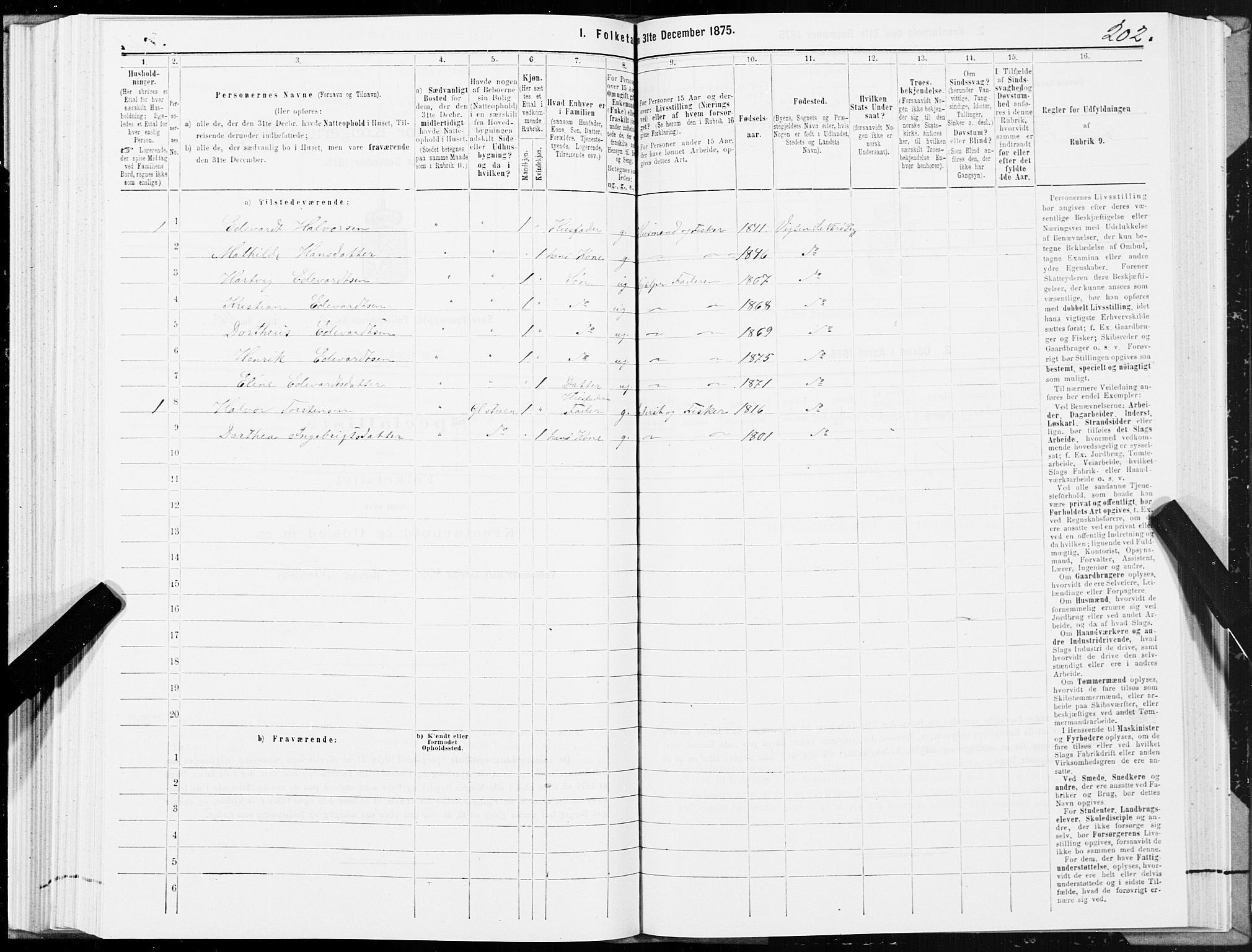 SAT, 1875 census for 1751P Nærøy, 1875, p. 4202