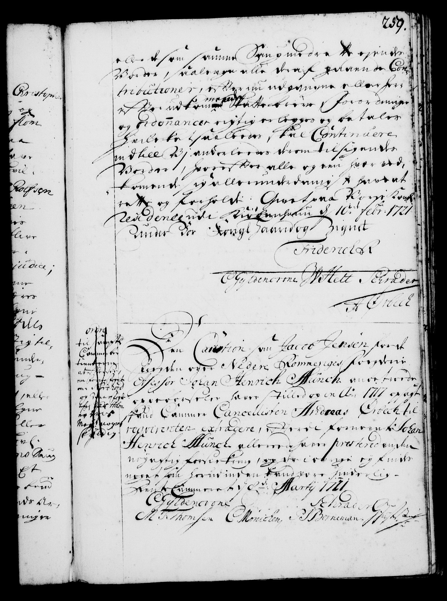 Rentekammeret, Kammerkanselliet, RA/EA-3111/G/Gg/Gga/L0001: Norsk ekspedisjonsprotokoll med register (merket RK 53.1), 1720-1723, p. 259