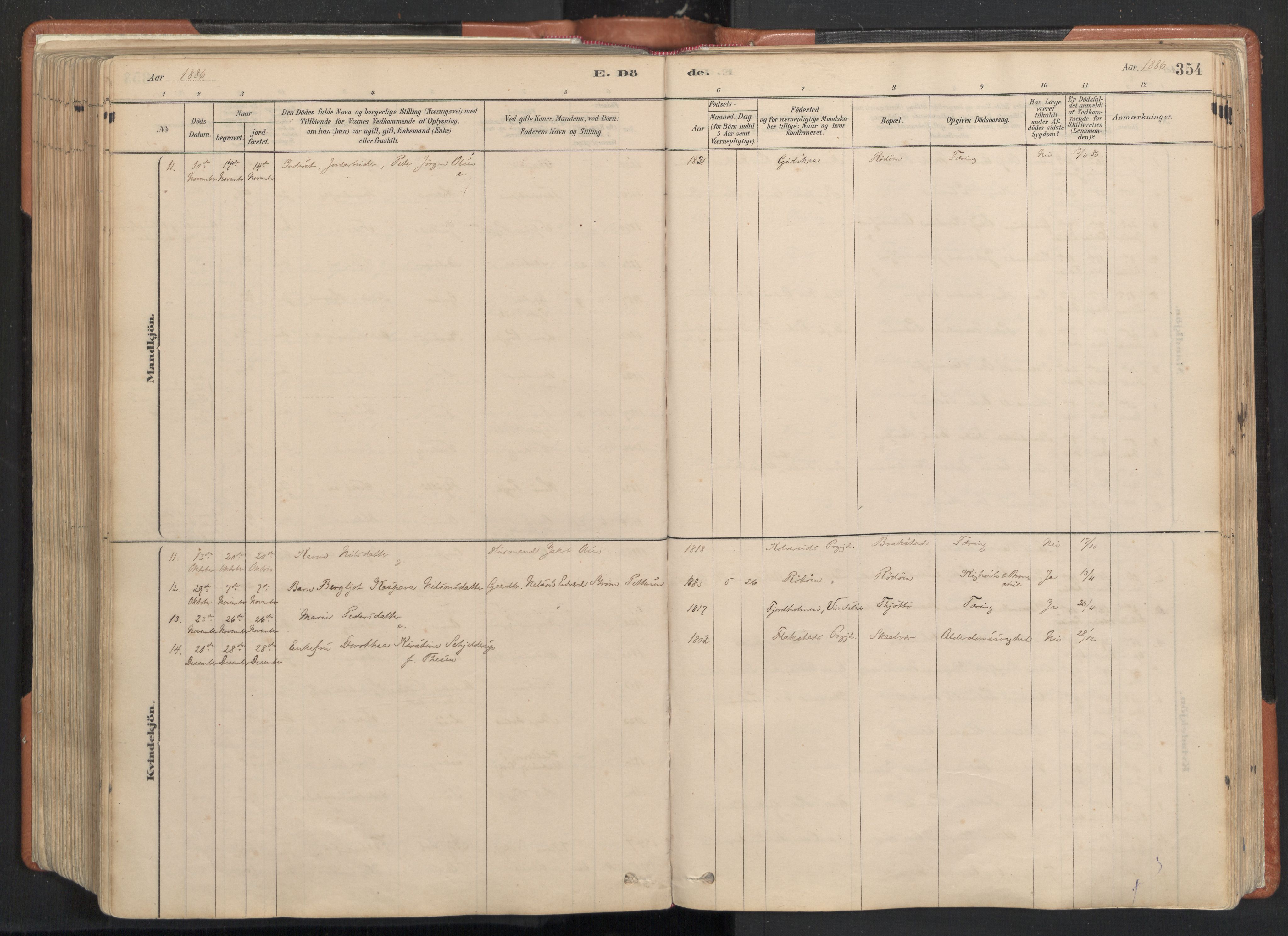 Ministerialprotokoller, klokkerbøker og fødselsregistre - Nordland, AV/SAT-A-1459/817/L0264: Parish register (official) no. 817A04, 1878-1907, p. 354