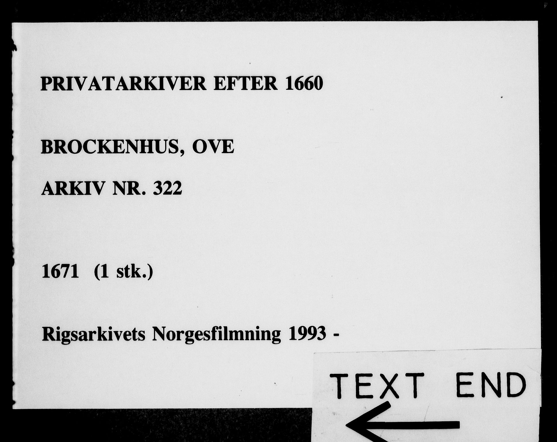 Fra DRA 1996, Privatarkiver etter 1660, AV/RA-EA-5941/F/L0001: Privatarkiver etter 1660, 1669-1740, p. 39