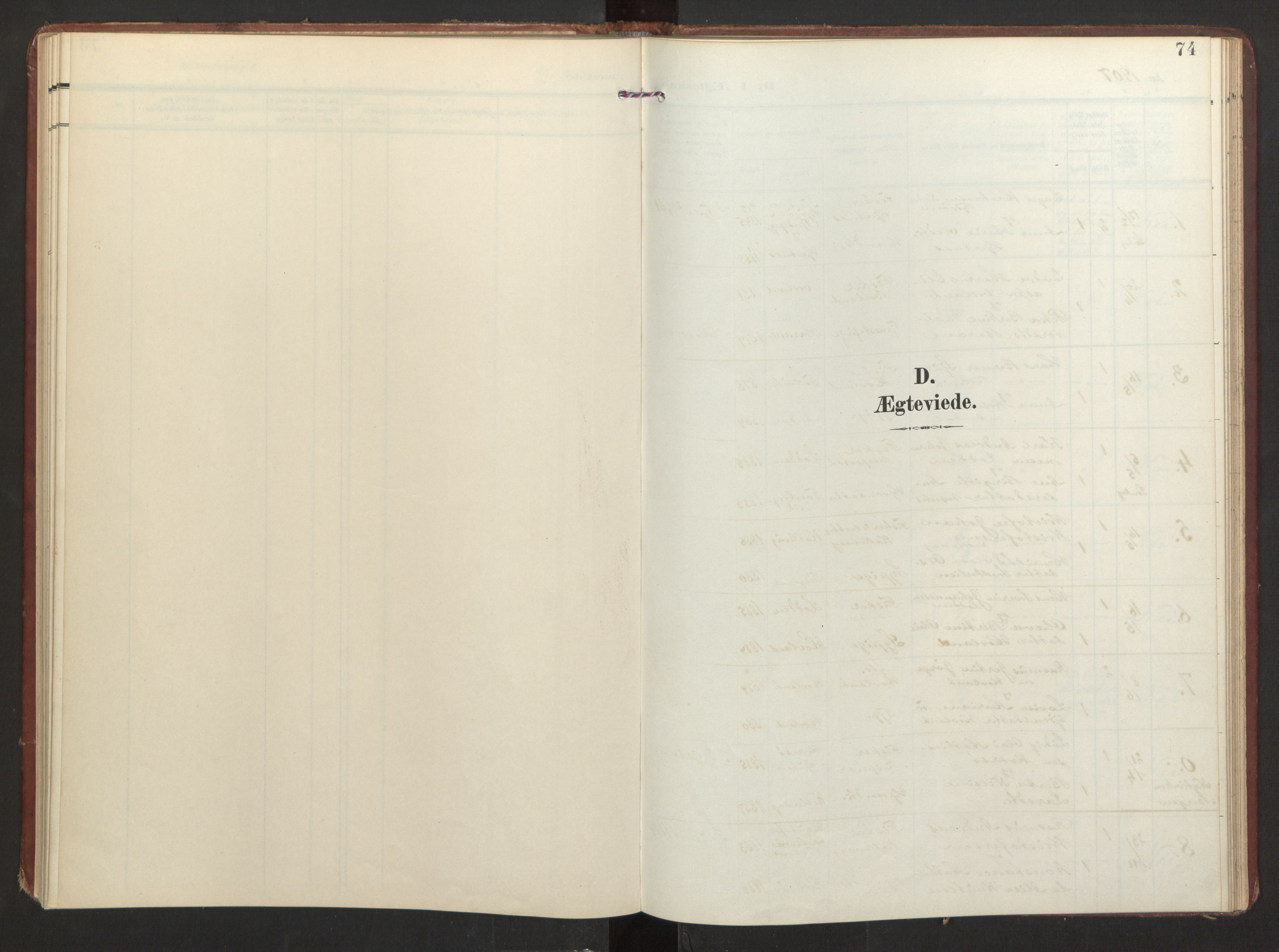 Finnås sokneprestembete, SAB/A-99925/H/Ha/Haa/Haad/L0003: Parish register (official) no. D 3, 1907-1921, p. 74