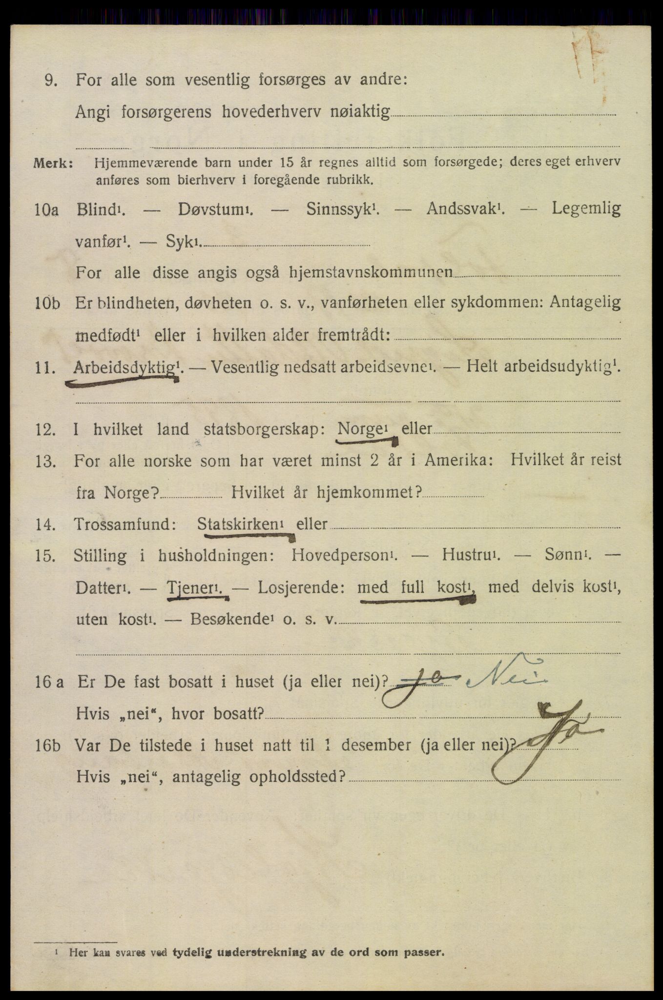 SAH, 1920 census for Folldal, 1920, p. 4578