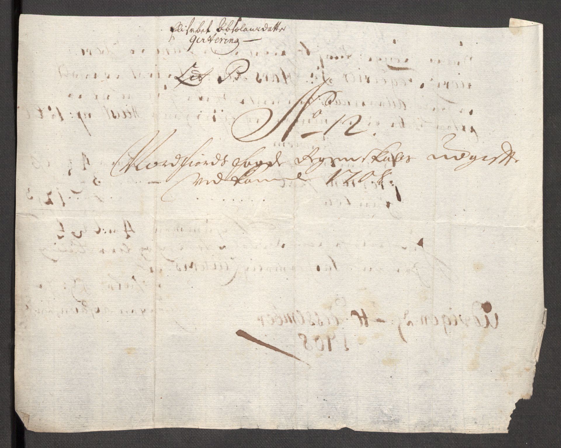 Rentekammeret inntil 1814, Reviderte regnskaper, Fogderegnskap, AV/RA-EA-4092/R53/L3431: Fogderegnskap Sunn- og Nordfjord, 1708, p. 196