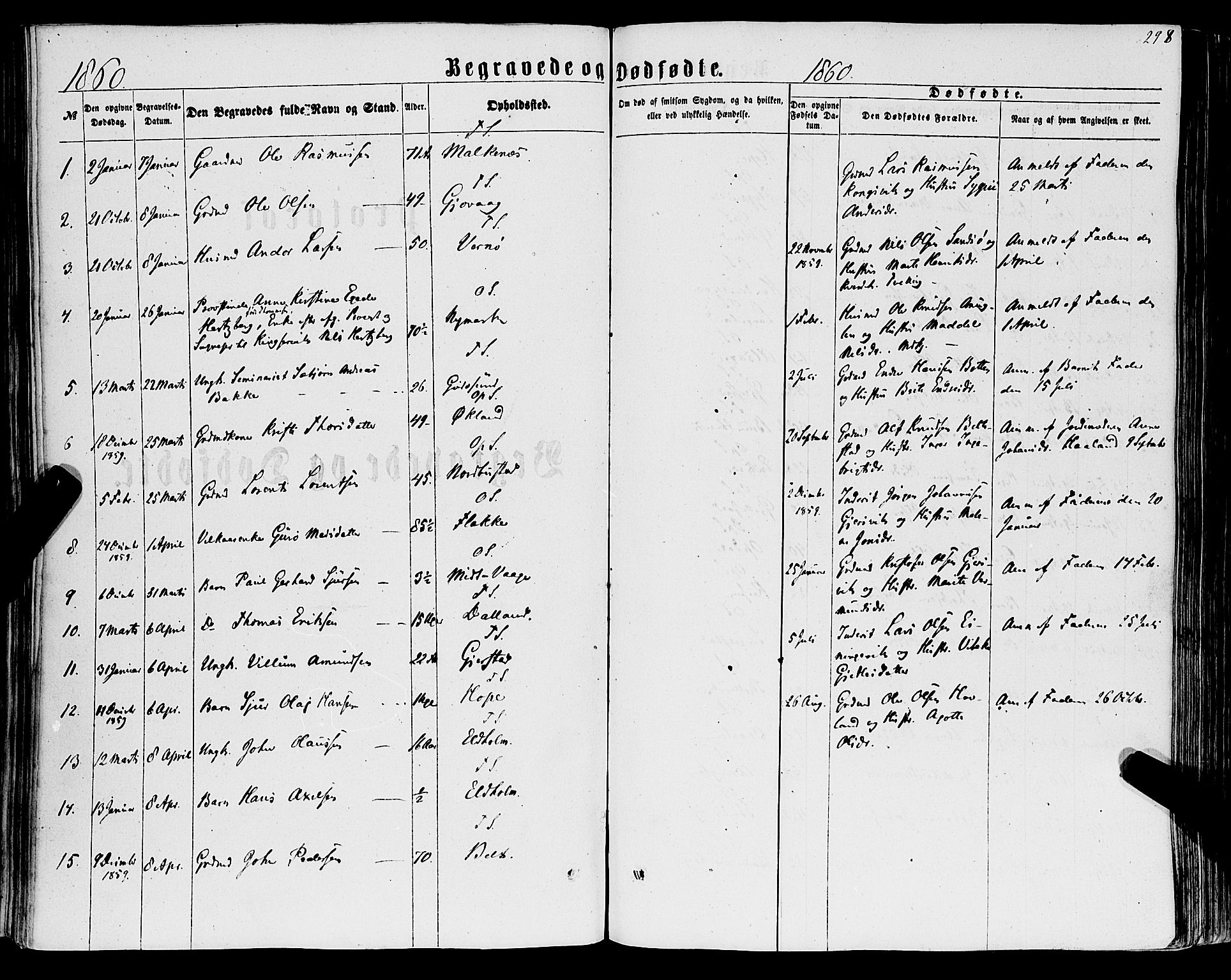 Tysnes sokneprestembete, SAB/A-78601/H/Haa: Parish register (official) no. A 11, 1860-1871, p. 298