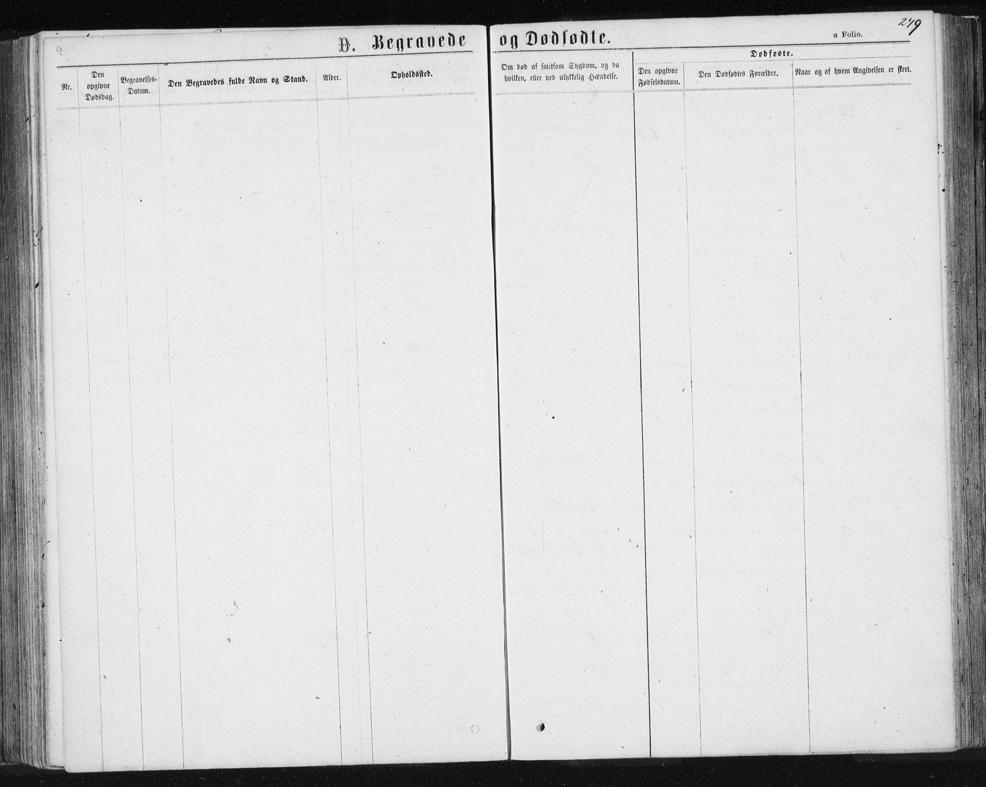 Ministerialprotokoller, klokkerbøker og fødselsregistre - Sør-Trøndelag, SAT/A-1456/685/L0970: Parish register (official) no. 685A08 /2, 1870-1878, p. 249