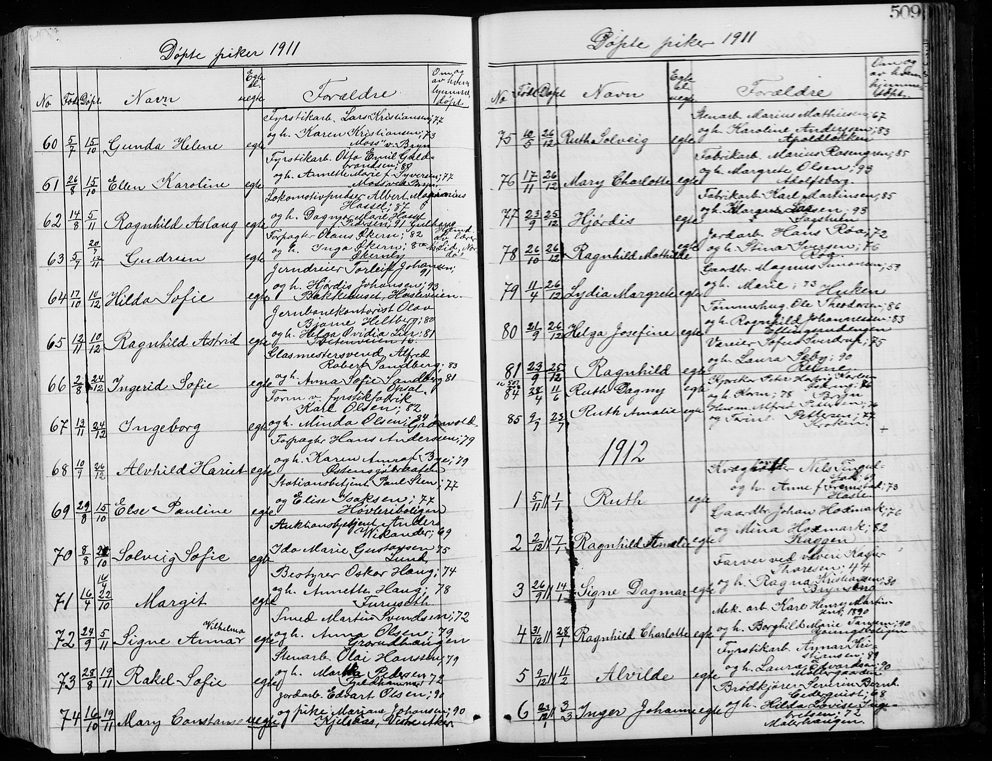 Østre Aker prestekontor Kirkebøker, SAO/A-10840/G/Ga/L0003: Parish register (copy) no. I 3, 1868-1913, p. 509