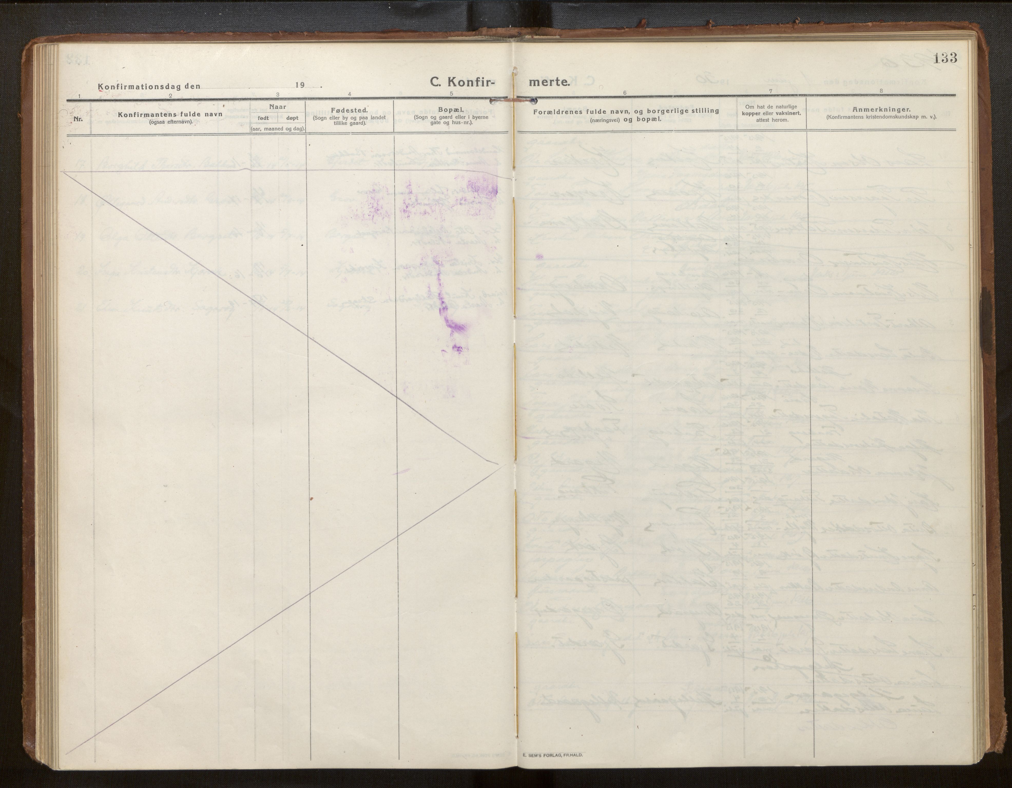 Jostedal sokneprestembete, SAB/A-80601/H/Haa/Haab/L0002: Parish register (official) no. B 2, 1915-1931, p. 133