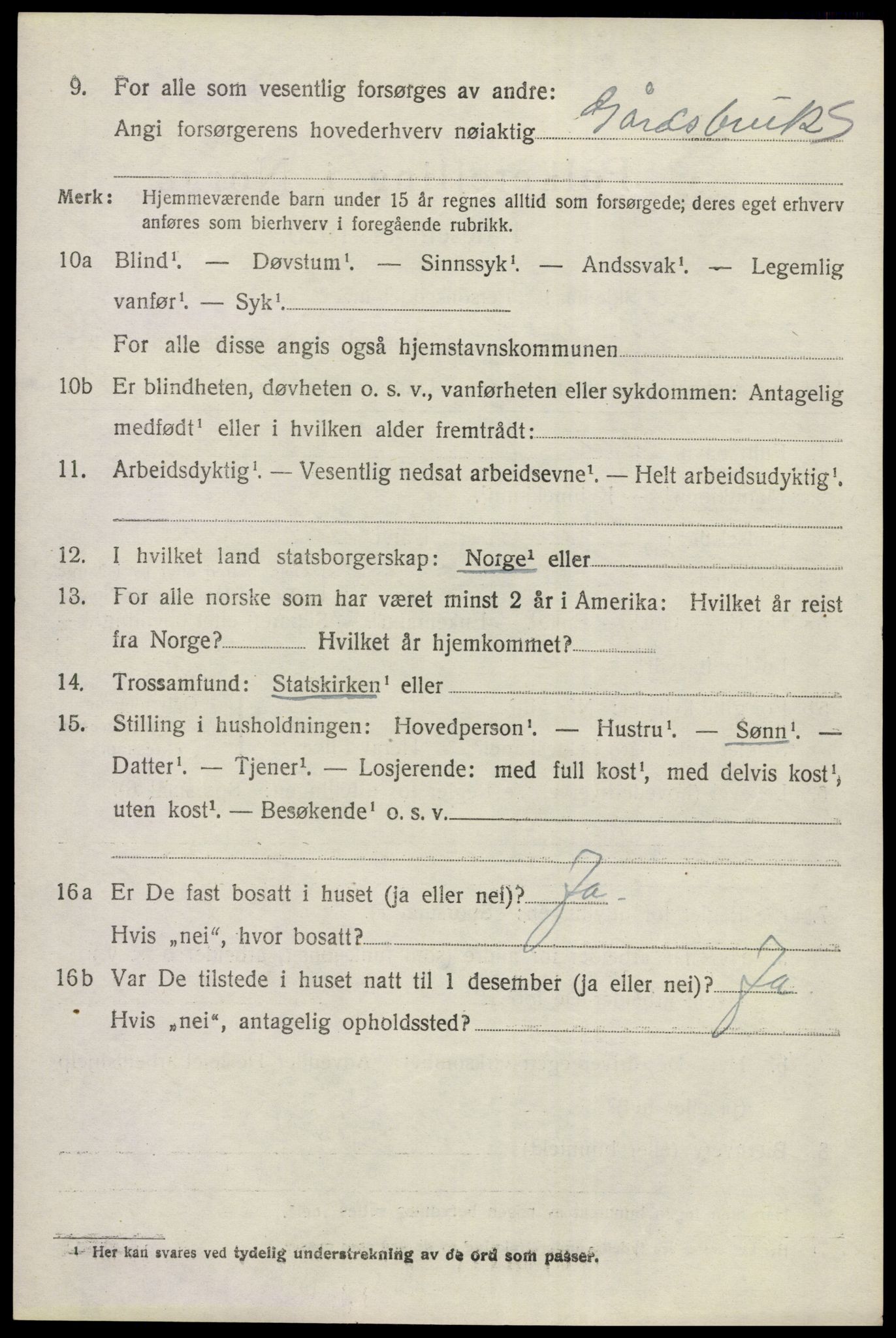 SAKO, 1920 census for Sigdal, 1920, p. 8881