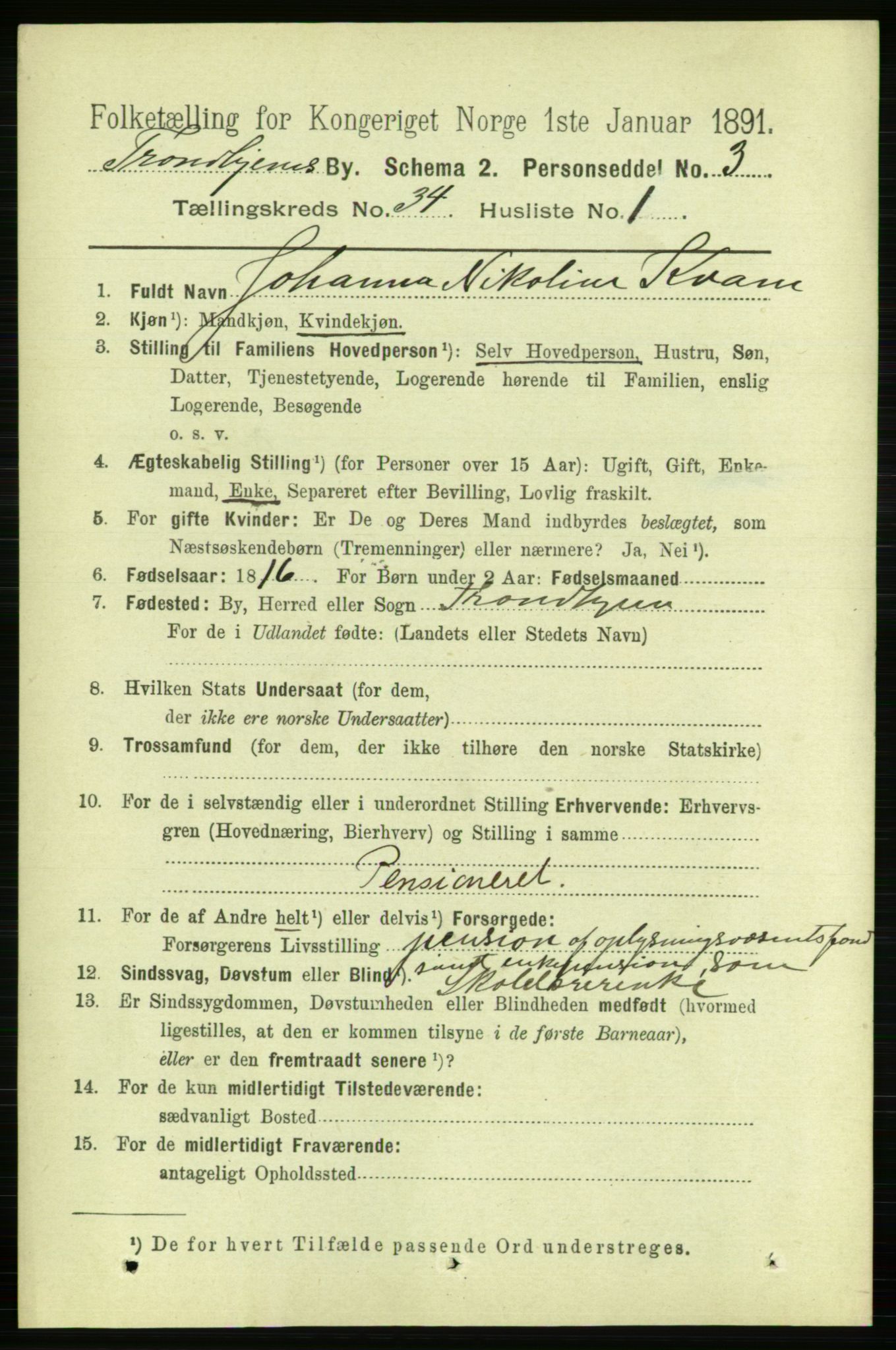 RA, 1891 census for 1601 Trondheim, 1891, p. 25692