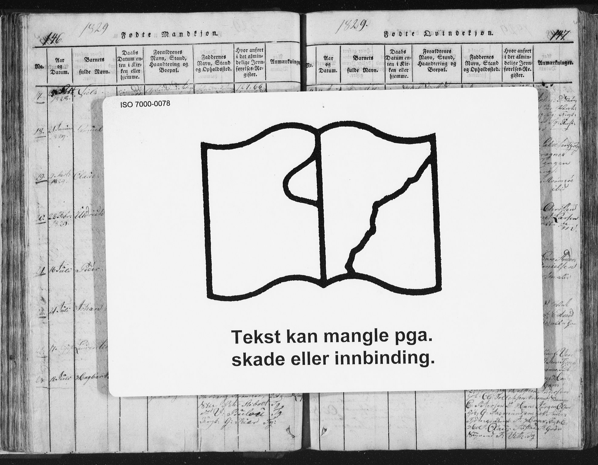 Strømsø kirkebøker, AV/SAKO-A-246/F/Fb/L0004: Parish register (official) no. II 4, 1814-1843, p. 146-147