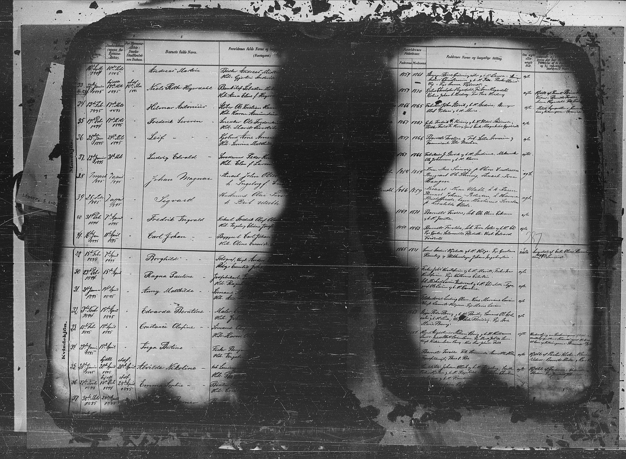 Ministerialprotokoller, klokkerbøker og fødselsregistre - Møre og Romsdal, AV/SAT-A-1454/572/L0851: Parish register (official) no. 572A14, 1880-1897, p. 287