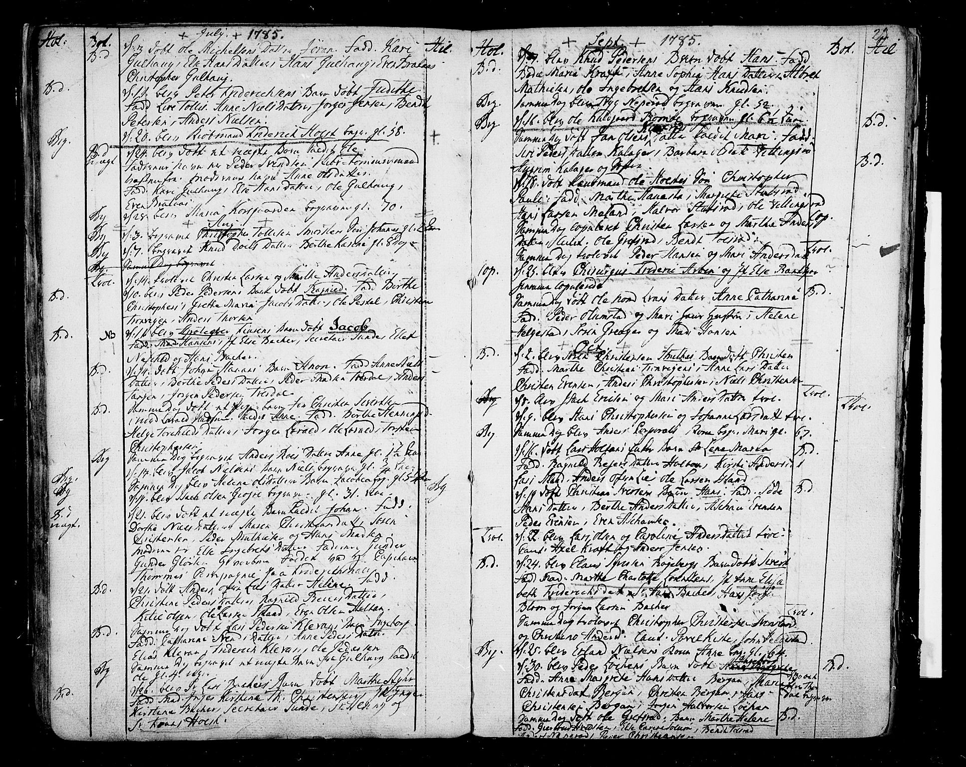 Botne kirkebøker, AV/SAKO-A-340/F/Fa/L0002: Parish register (official) no. I 2, 1779-1791, p. 23