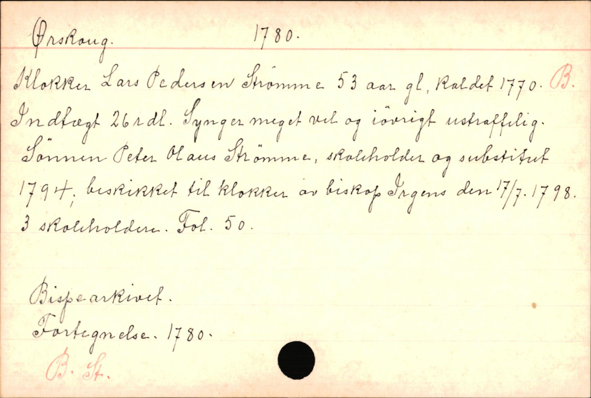 Haugen, Johannes - lærer, AV/SAB-SAB/PA-0036/01/L0001: Om klokkere og lærere, 1521-1904, p. 11092