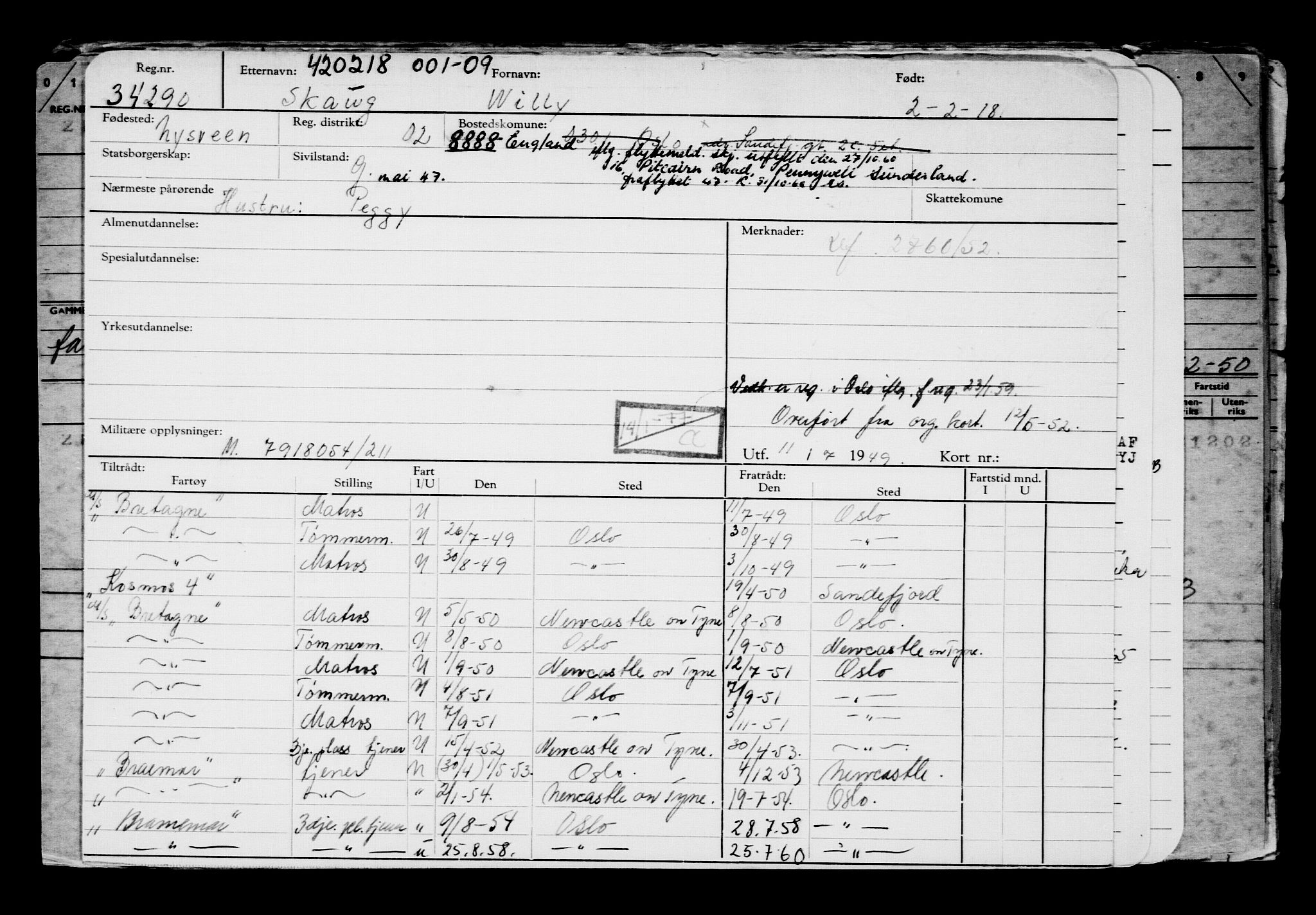 Direktoratet for sjømenn, AV/RA-S-3545/G/Gb/L0155: Hovedkort, 1918, p. 289