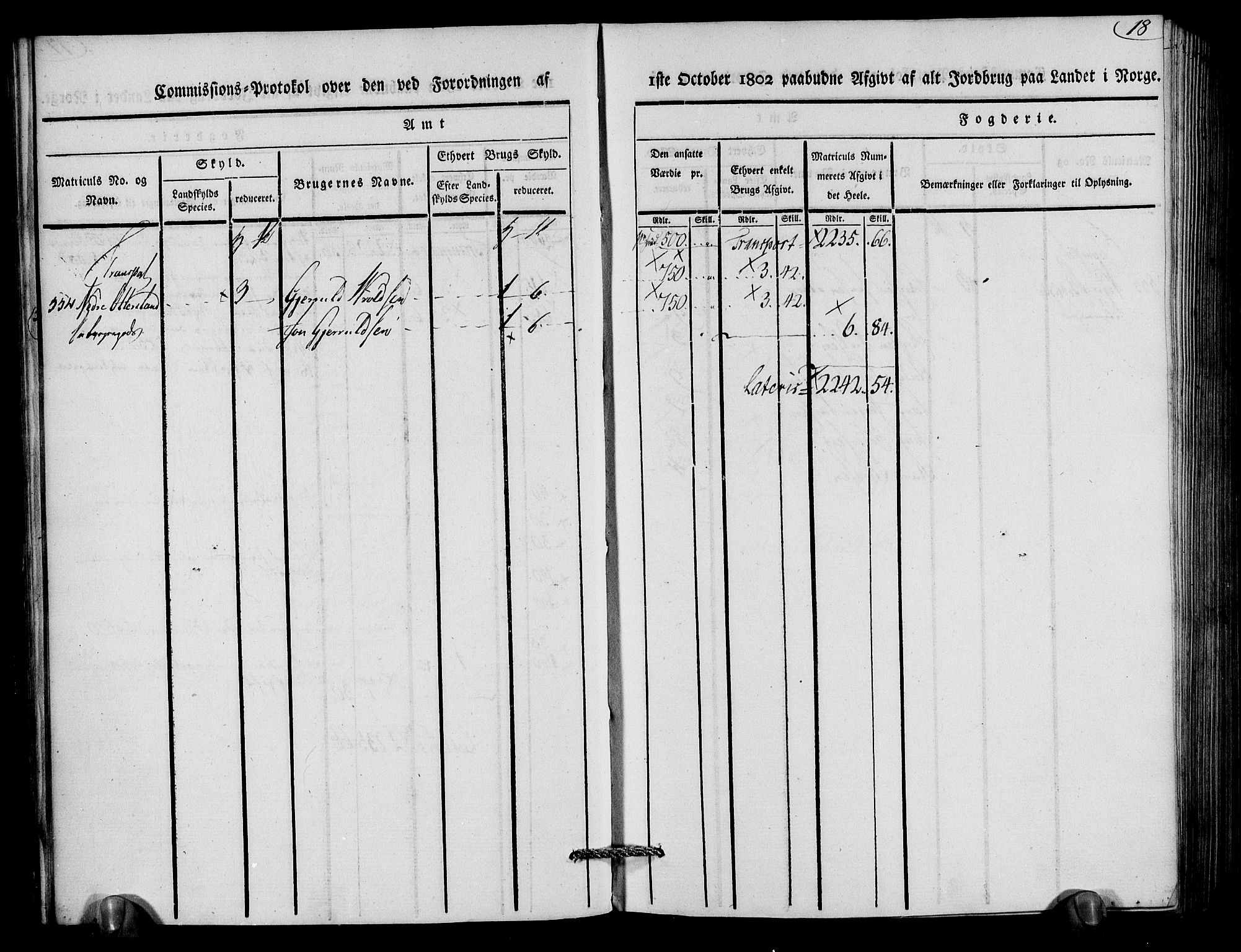 Rentekammeret inntil 1814, Realistisk ordnet avdeling, AV/RA-EA-4070/N/Ne/Nea/L0079: Nedenes fogderi. Kommisjonsprotokoll "Nr. 2", for Strengereid skipreide, 1803, p. 19