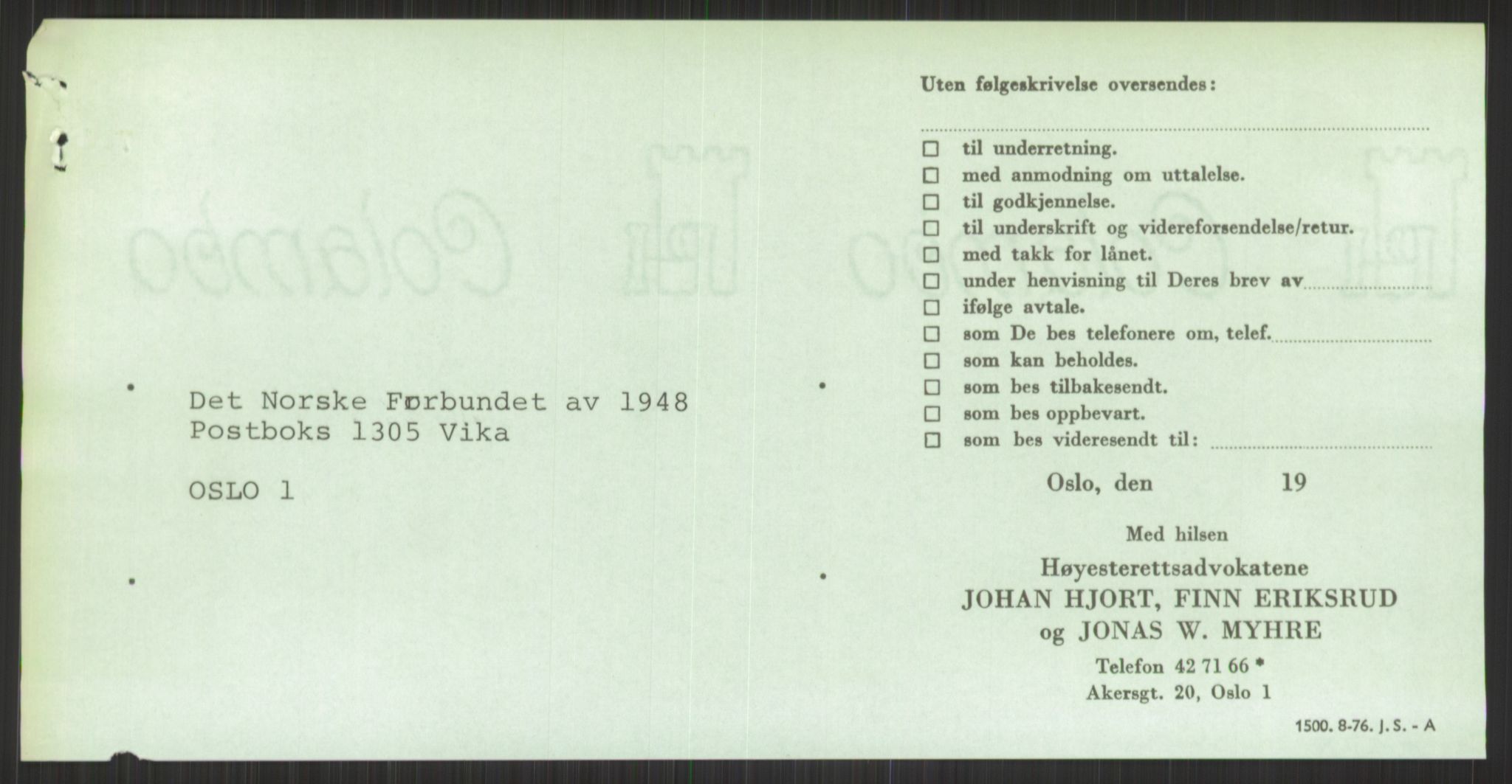 Det Norske Forbundet av 1948/Landsforeningen for Lesbisk og Homofil Frigjøring, AV/RA-PA-1216/D/Dd/L0001: Diskriminering, 1973-1991, p. 779