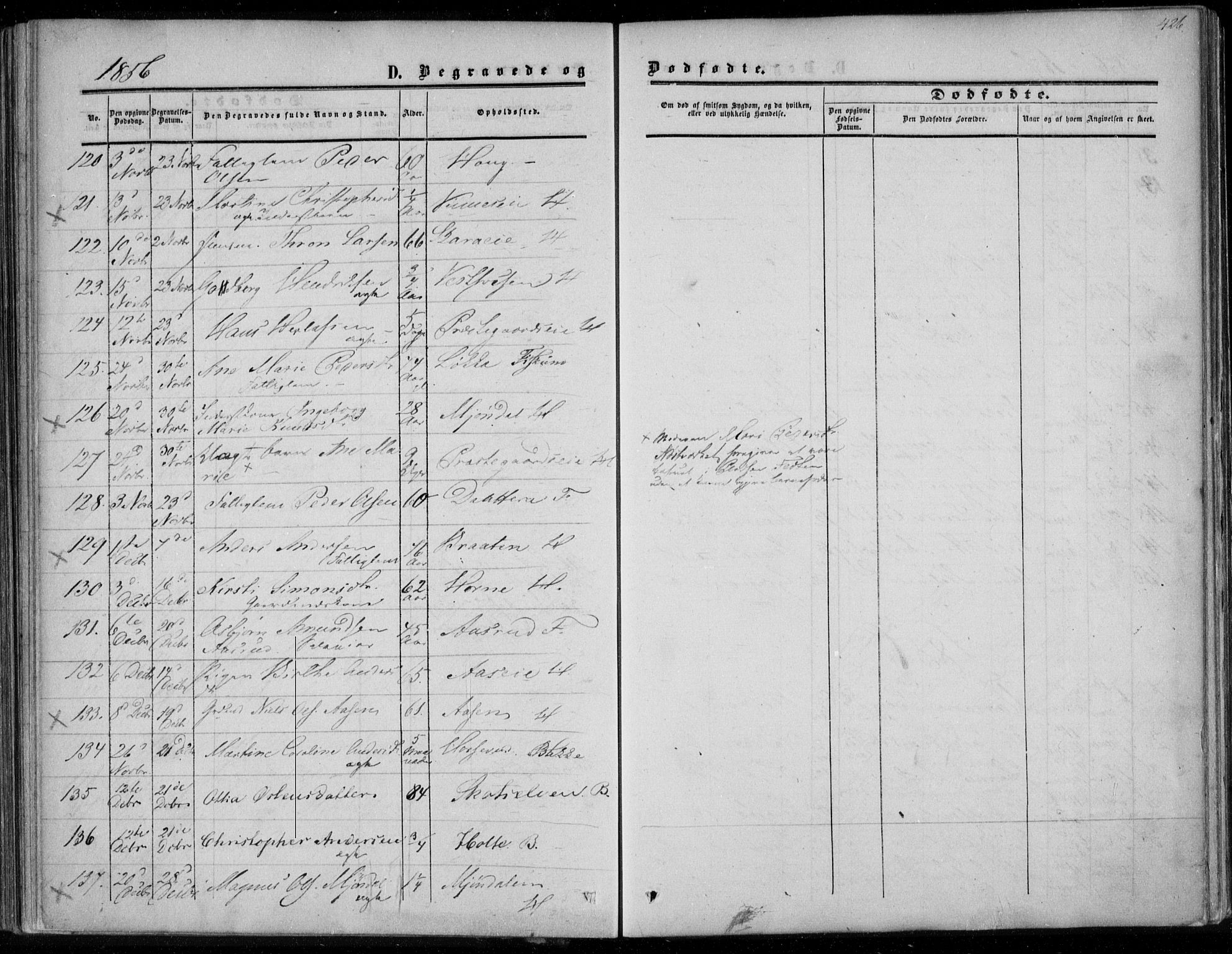 Eiker kirkebøker, SAKO/A-4/F/Fa/L0015b: Parish register (official) no. I 15B, 1854-1860, p. 426