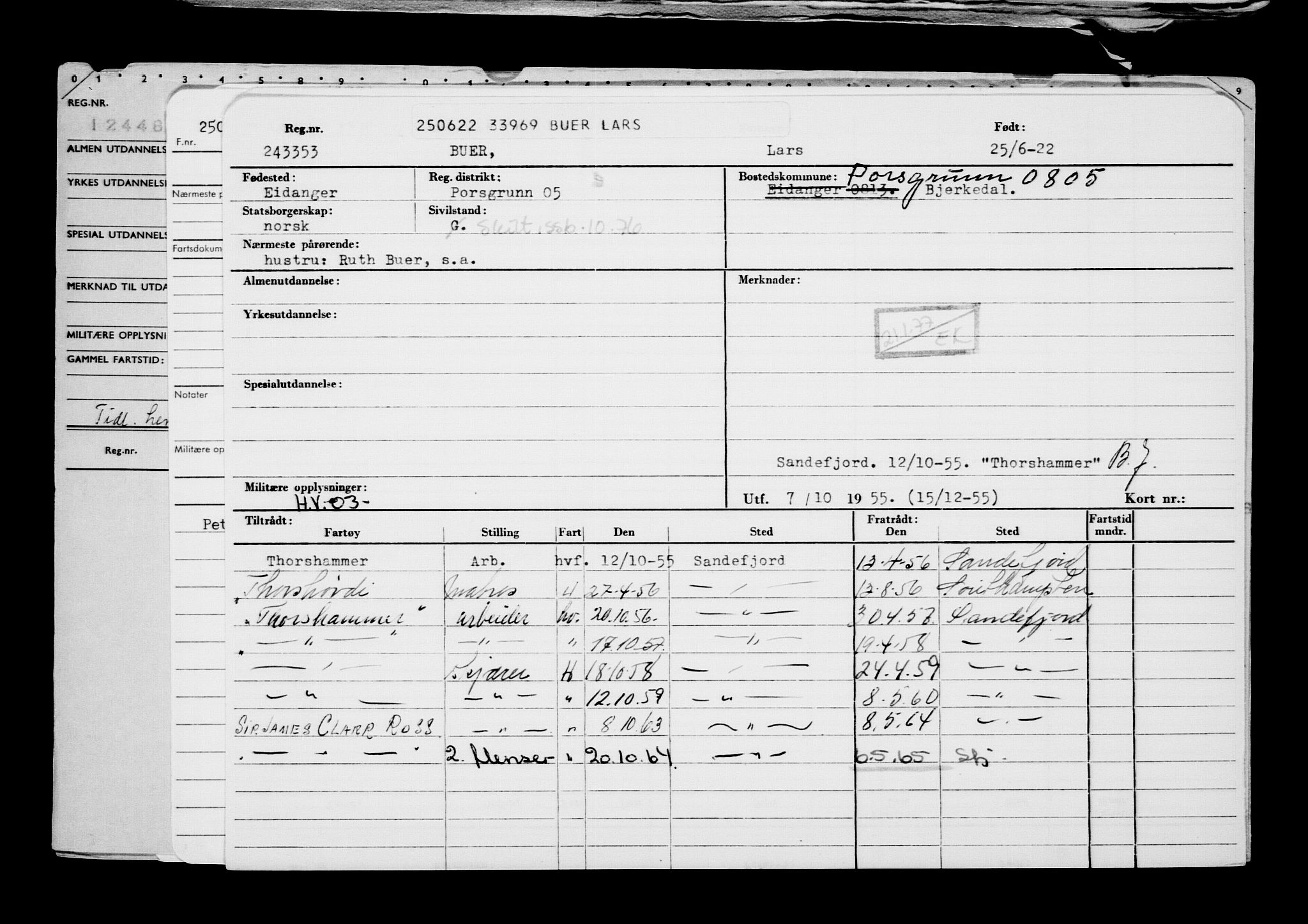 Direktoratet for sjømenn, AV/RA-S-3545/G/Gb/L0208: Hovedkort, 1922, p. 37