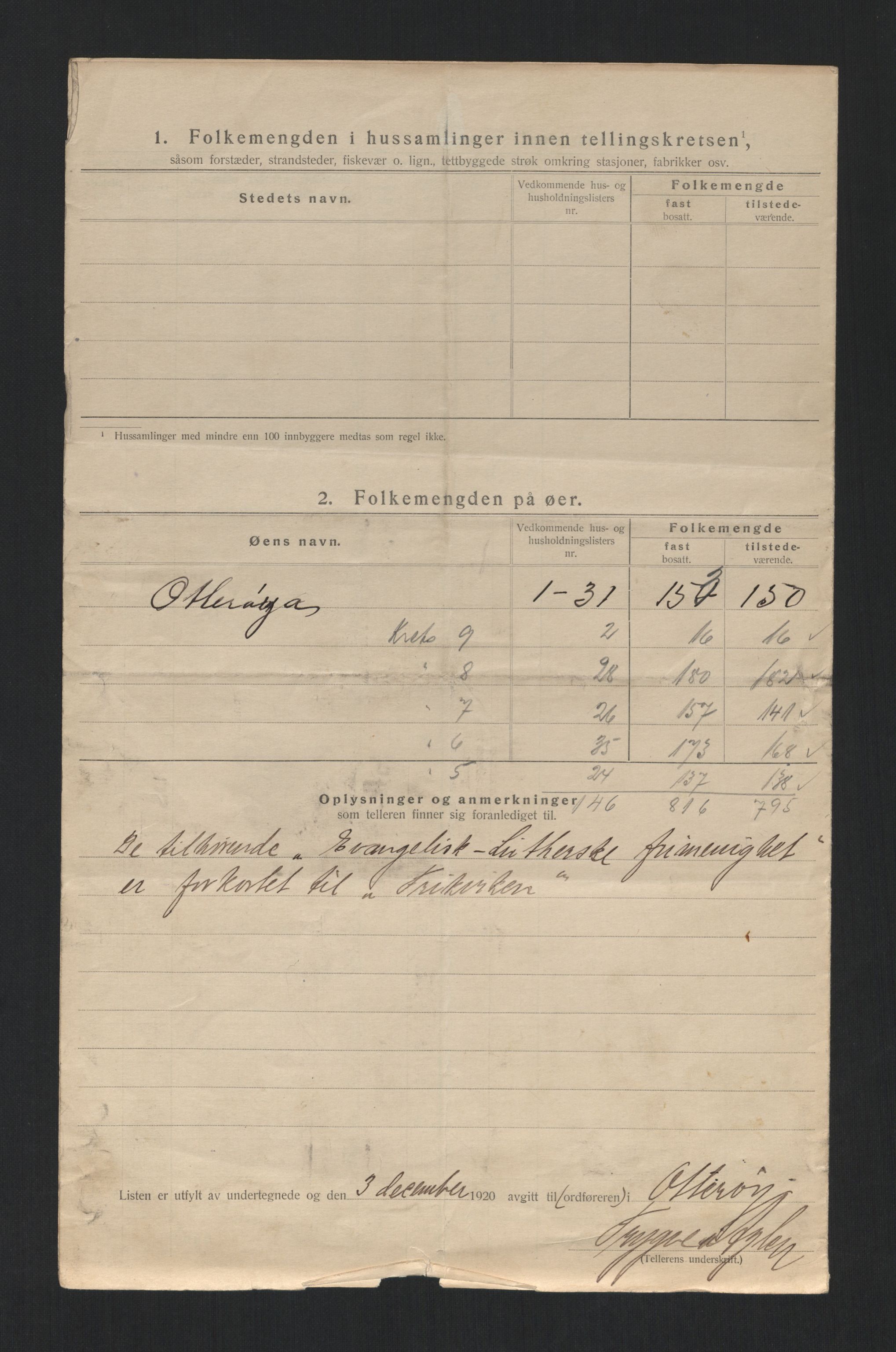 SAT, 1920 census for Otterøy, 1920, p. 38