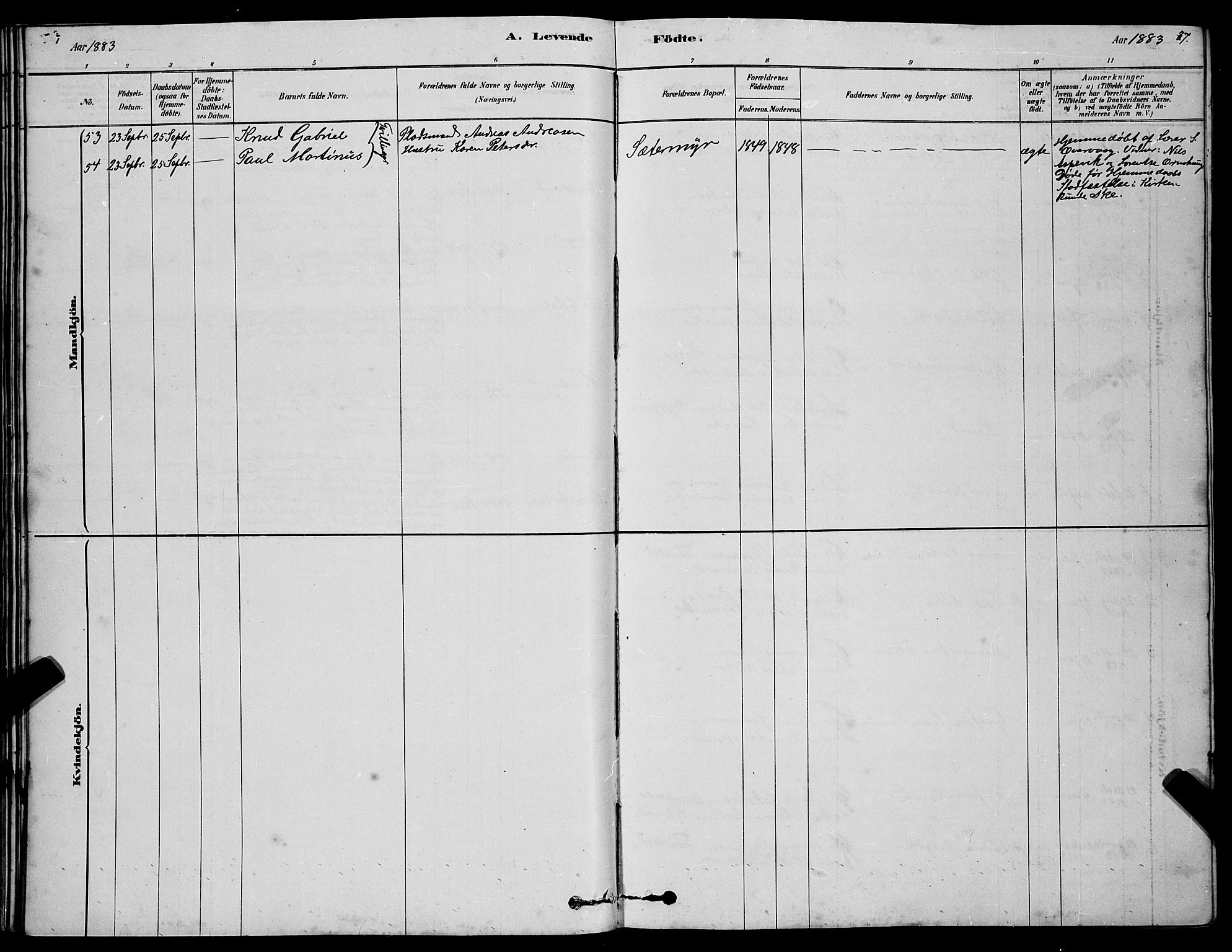 Ministerialprotokoller, klokkerbøker og fødselsregistre - Møre og Romsdal, AV/SAT-A-1454/507/L0081: Parish register (copy) no. 507C04, 1878-1898, p. 37