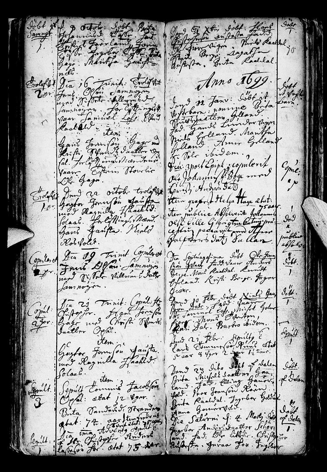 Os sokneprestembete, SAB/A-99929: Parish register (official) no. A 6, 1669-1719, p. 71