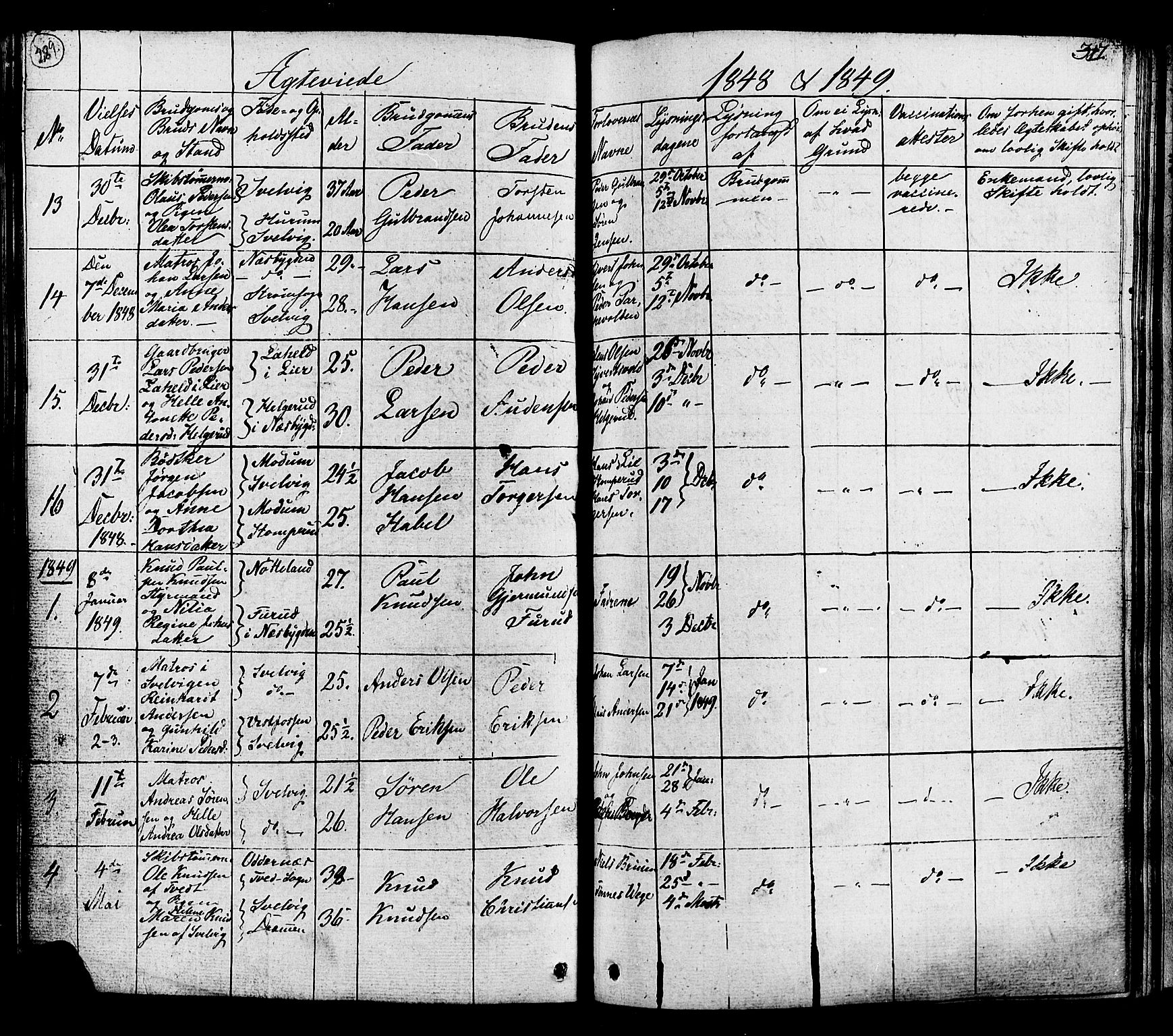 Hurum kirkebøker, SAKO/A-229/G/Ga/L0002: Parish register (copy) no. I 2, 1827-1857, p. 289