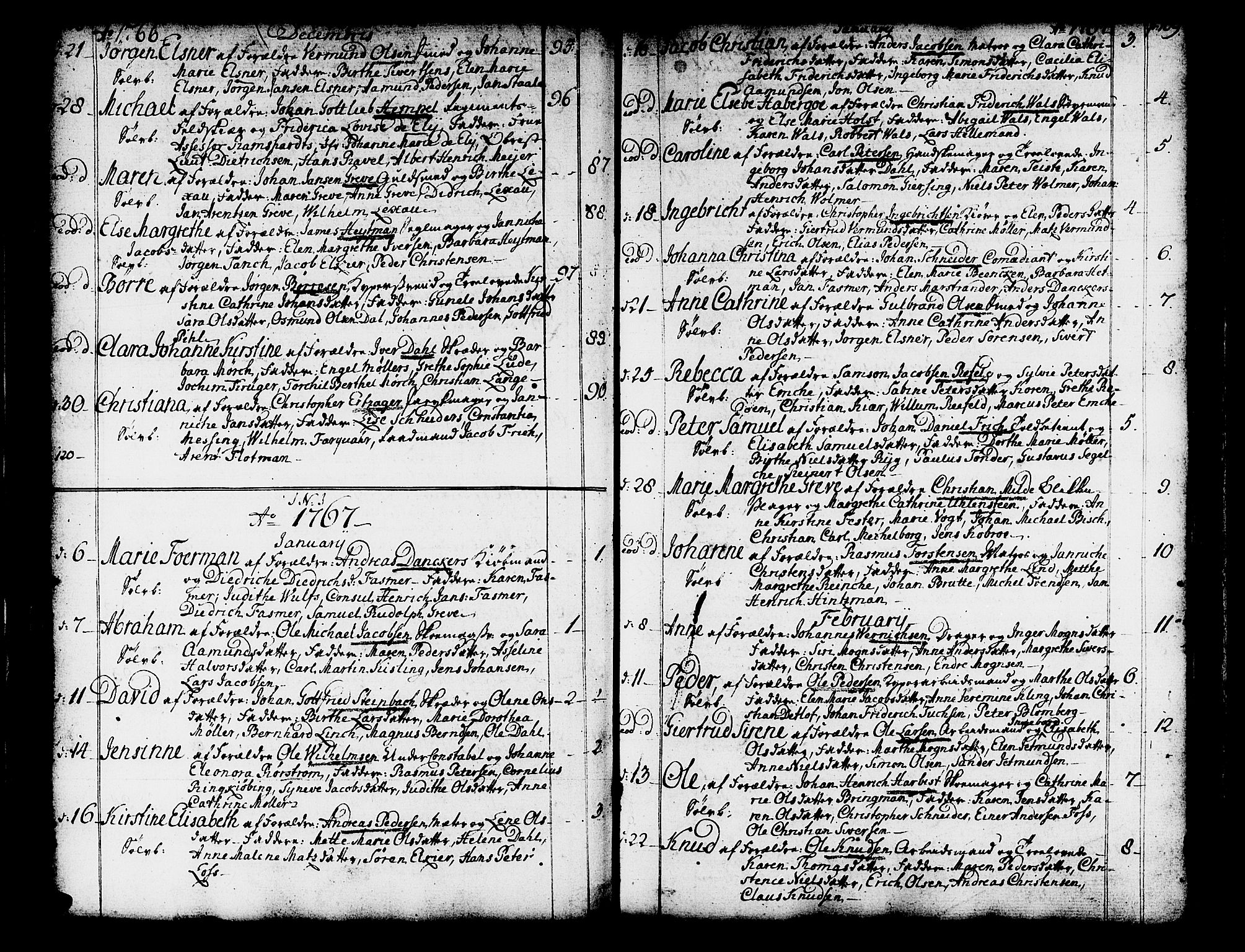 Domkirken sokneprestembete, SAB/A-74801/H/Haa/L0003: Parish register (official) no. A 3, 1758-1789, p. 108-109