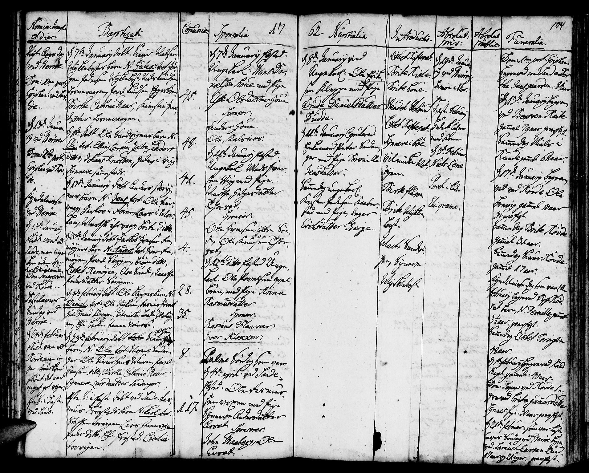 Ministerialprotokoller, klokkerbøker og fødselsregistre - Møre og Romsdal, SAT/A-1454/507/L0066: Parish register (official) no. 507A01, 1731-1766, p. 104