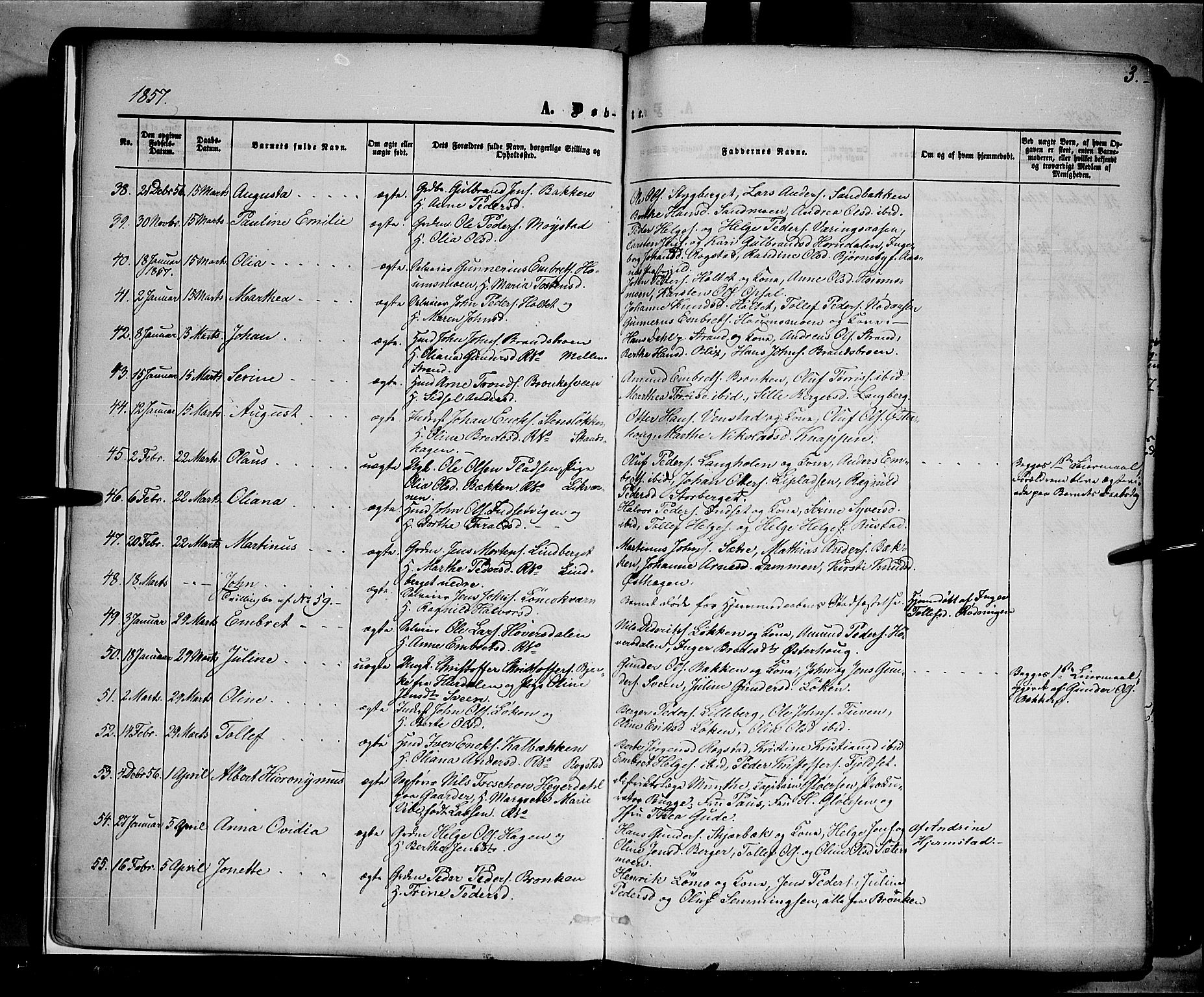 Elverum prestekontor, AV/SAH-PREST-044/H/Ha/Haa/L0010: Parish register (official) no. 10, 1857-1868, p. 3