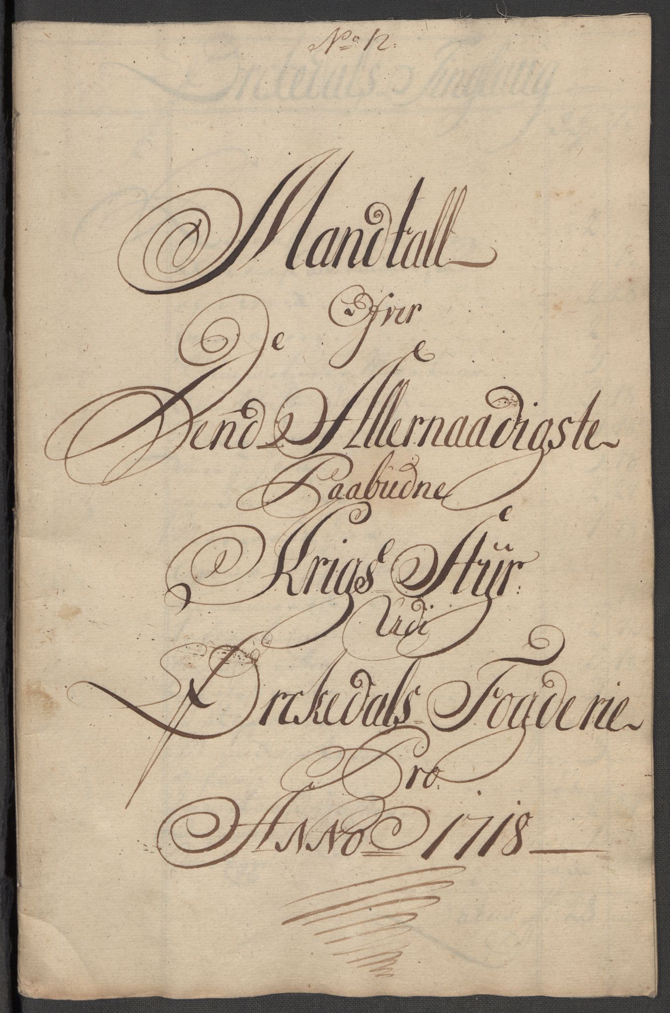 Rentekammeret inntil 1814, Reviderte regnskaper, Fogderegnskap, AV/RA-EA-4092/R60/L3971: Fogderegnskap Orkdal og Gauldal, 1718, p. 156