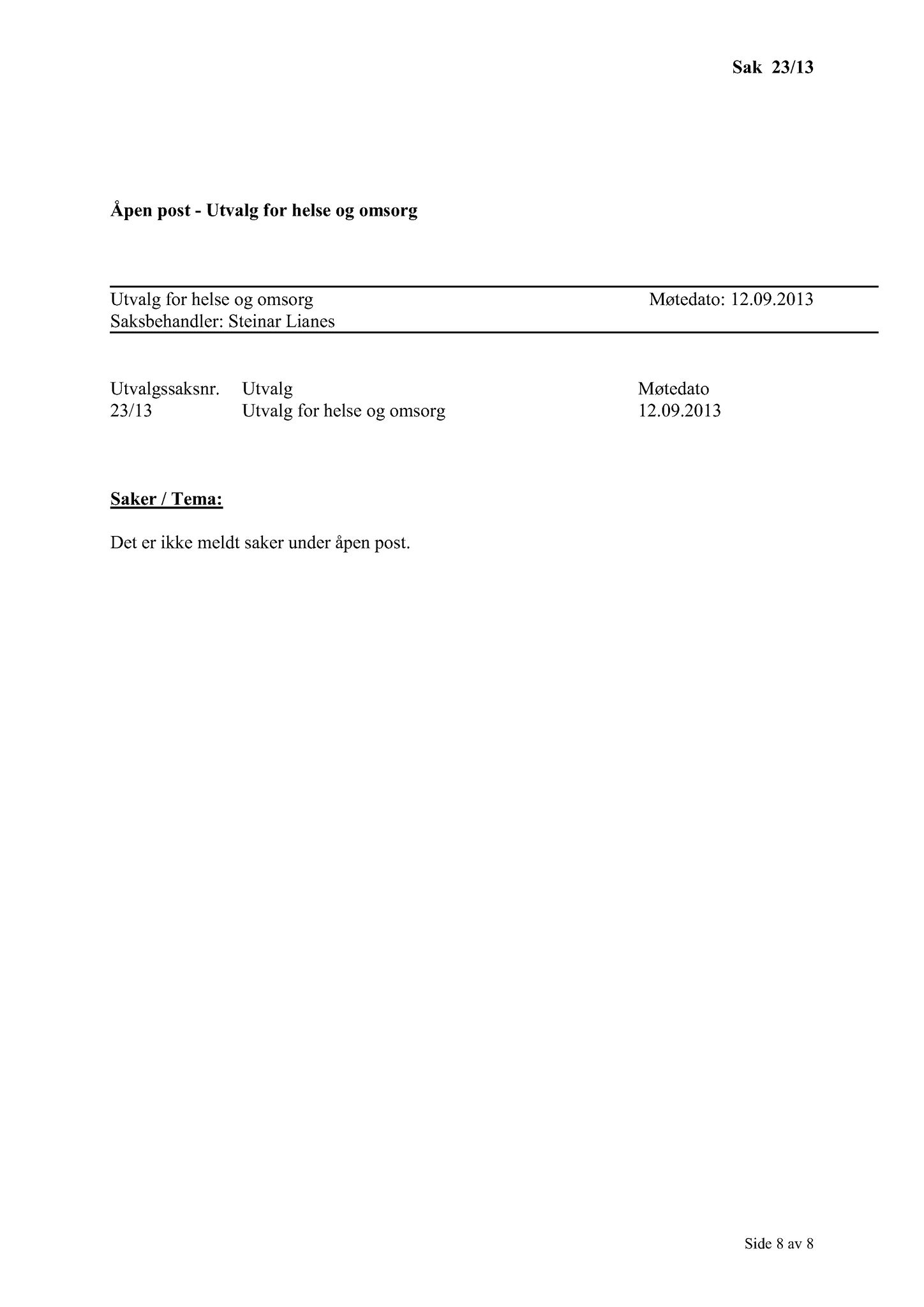 Klæbu Kommune, TRKO/KK/05-UOm/L004: Utvalg for omsorg - Møtedokumenter, 2013, p. 202