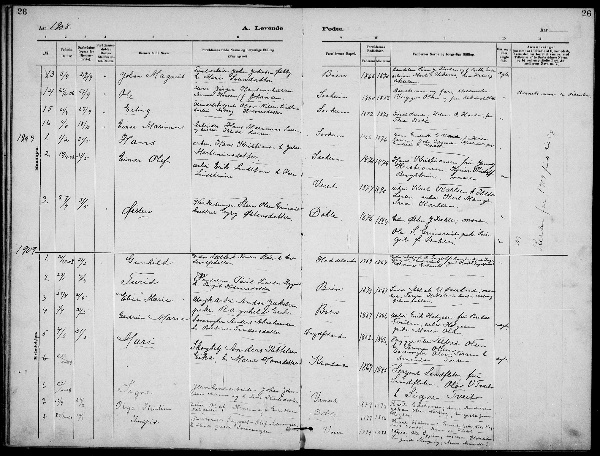 Rjukan kirkebøker, SAKO/A-294/G/Ga/L0001: Parish register (copy) no. 1, 1880-1914, p. 26