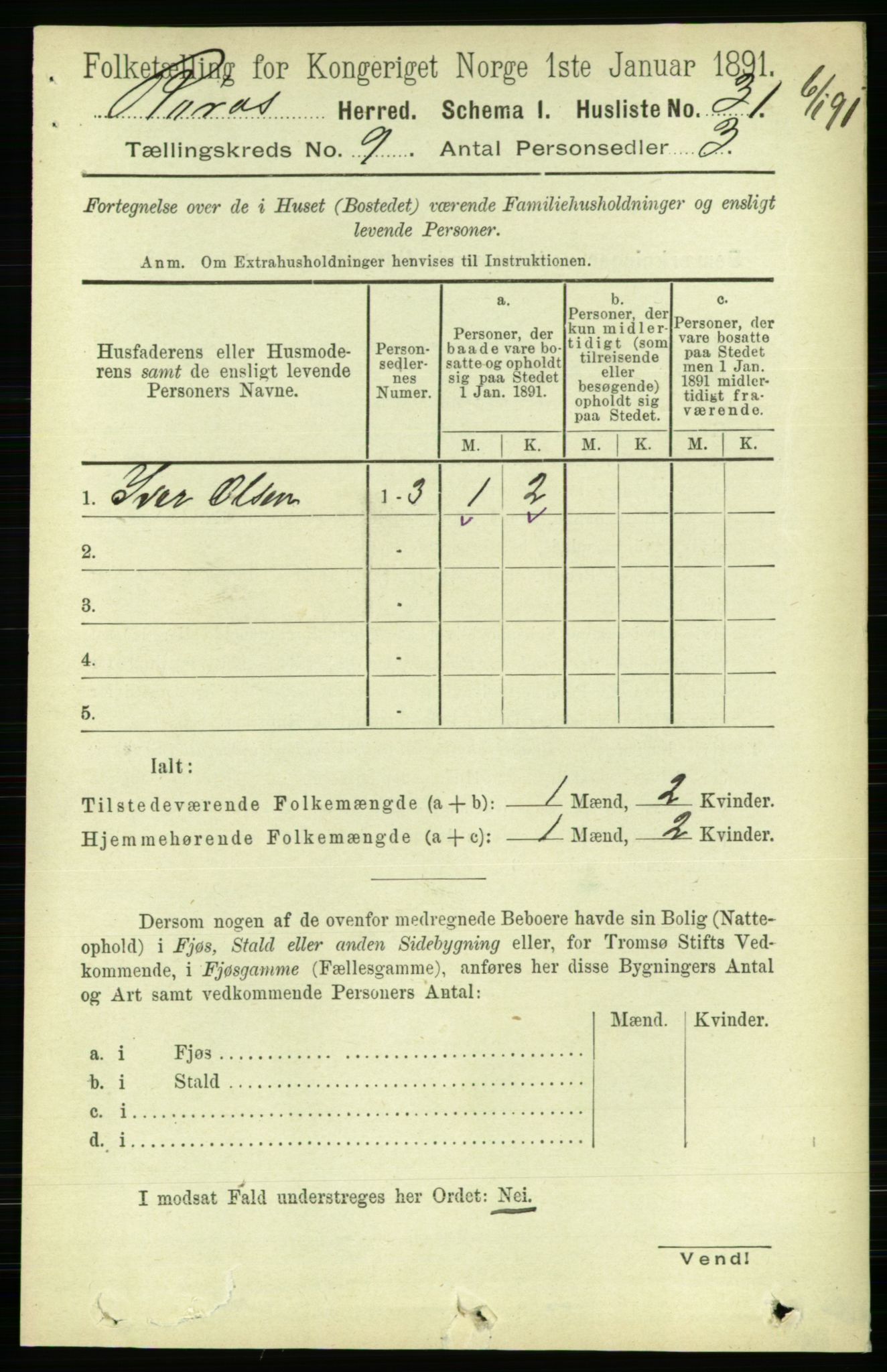 RA, 1891 census for 1640 Røros, 1891, p. 1819