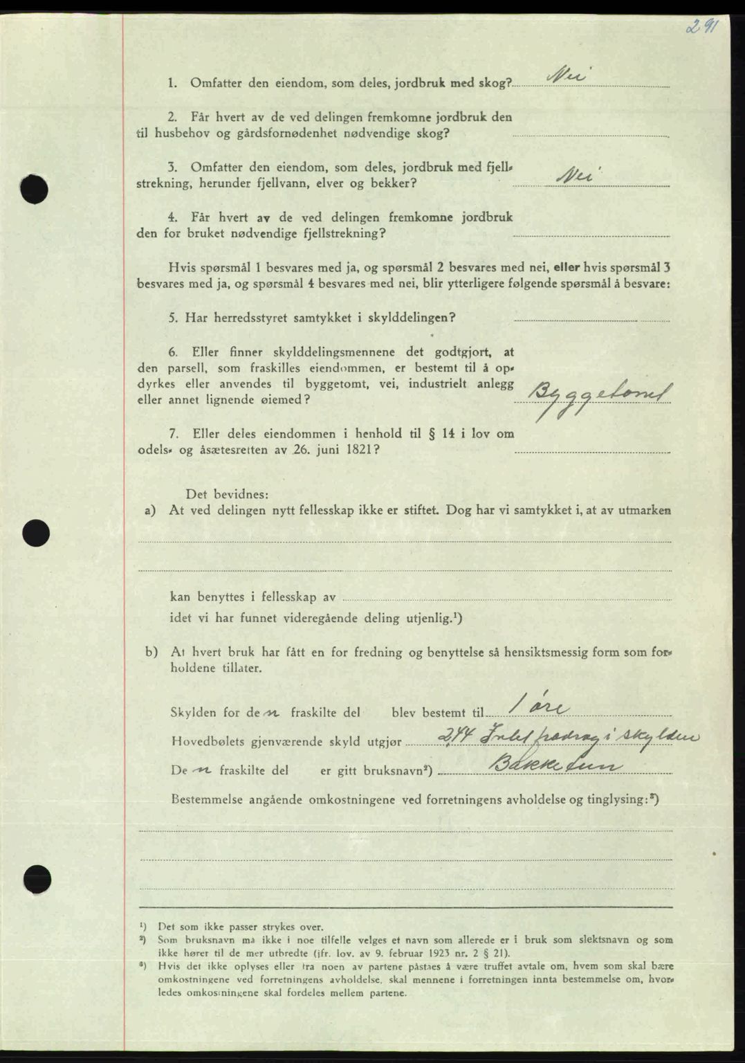 Nordmøre sorenskriveri, AV/SAT-A-4132/1/2/2Ca: Mortgage book no. A115, 1950-1950, Diary no: : 1715/1950