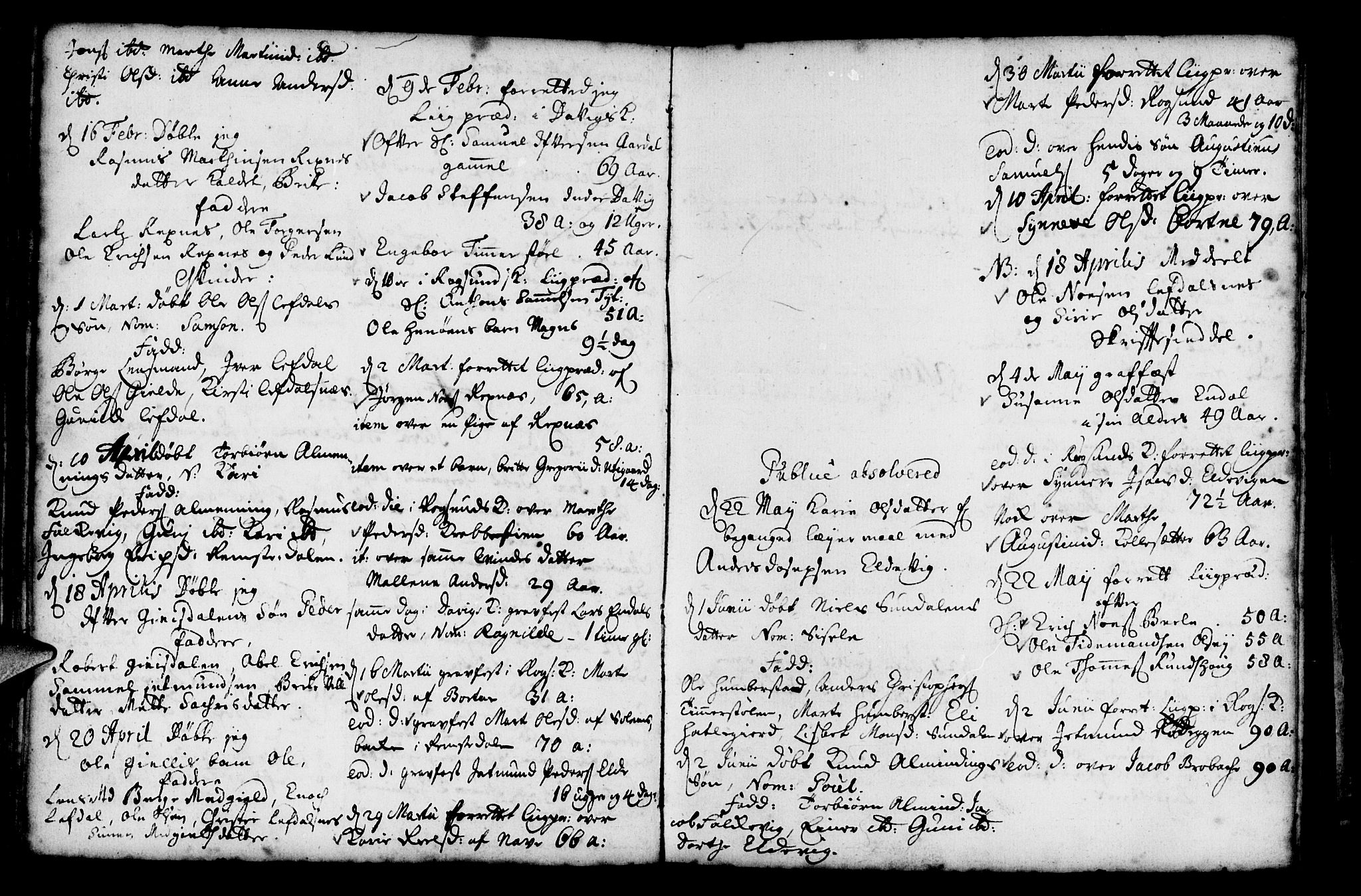 Davik sokneprestembete, AV/SAB-A-79701/H/Haa/Haaa/L0001: Parish register (official) no. A 1, 1710-1742, p. 52