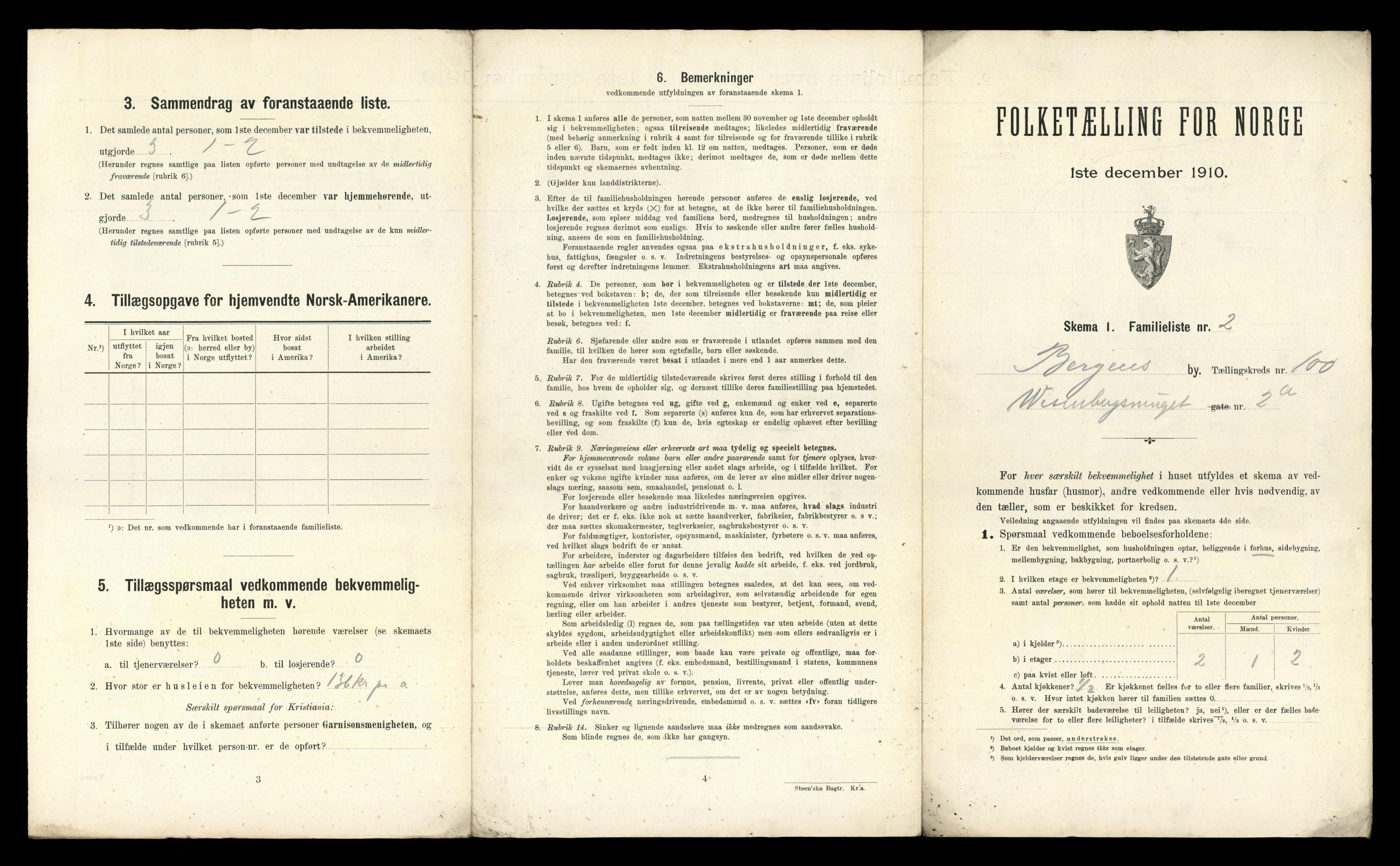 RA, 1910 census for Bergen, 1910, p. 34707