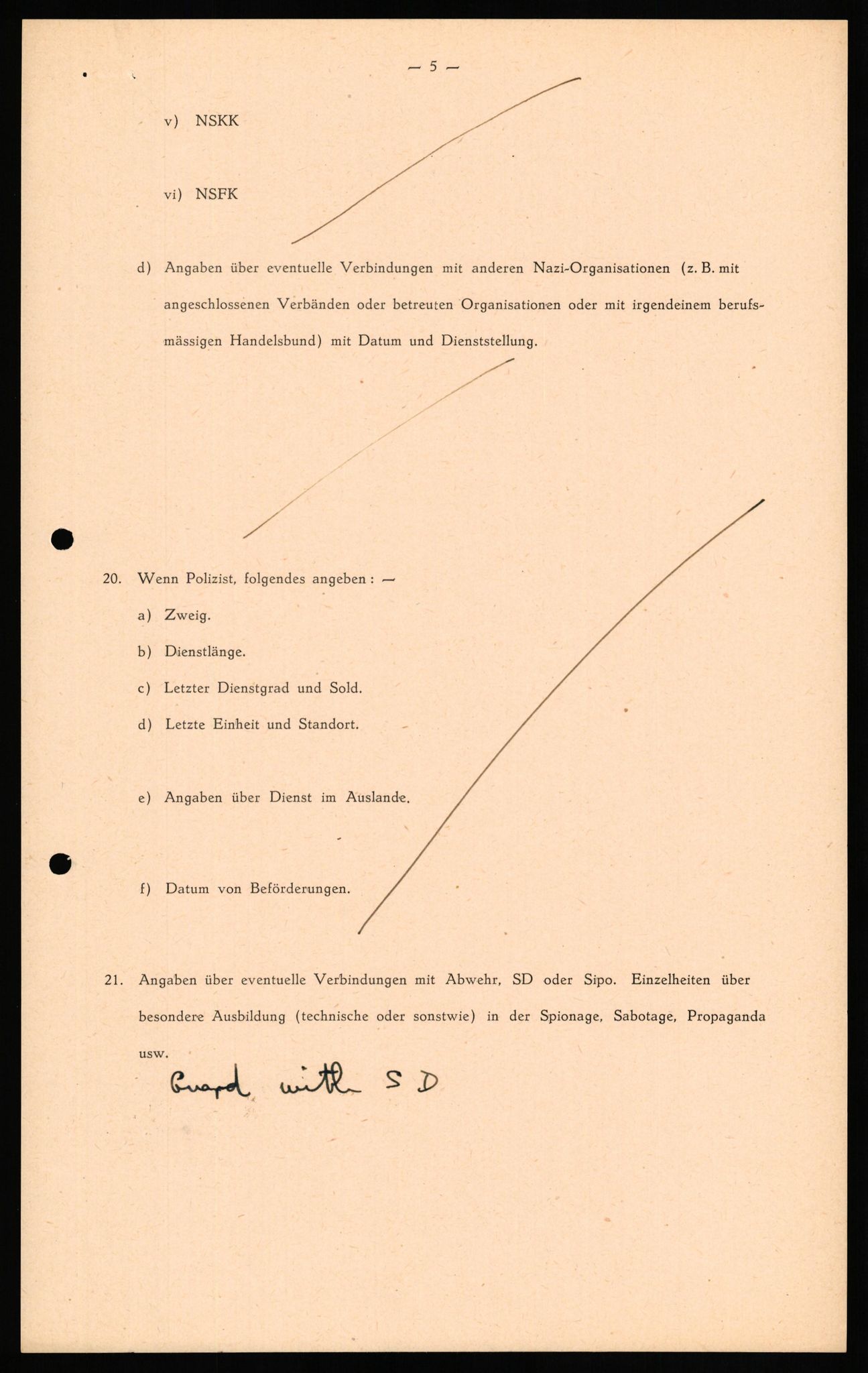 Forsvaret, Forsvarets overkommando II, AV/RA-RAFA-3915/D/Db/L0027: CI Questionaires. Tyske okkupasjonsstyrker i Norge. Tyskere., 1945-1946, p. 239